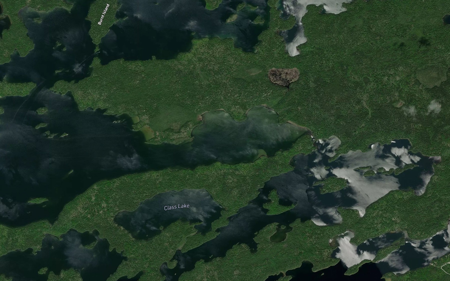Satellite map of the Twin Falls Bay