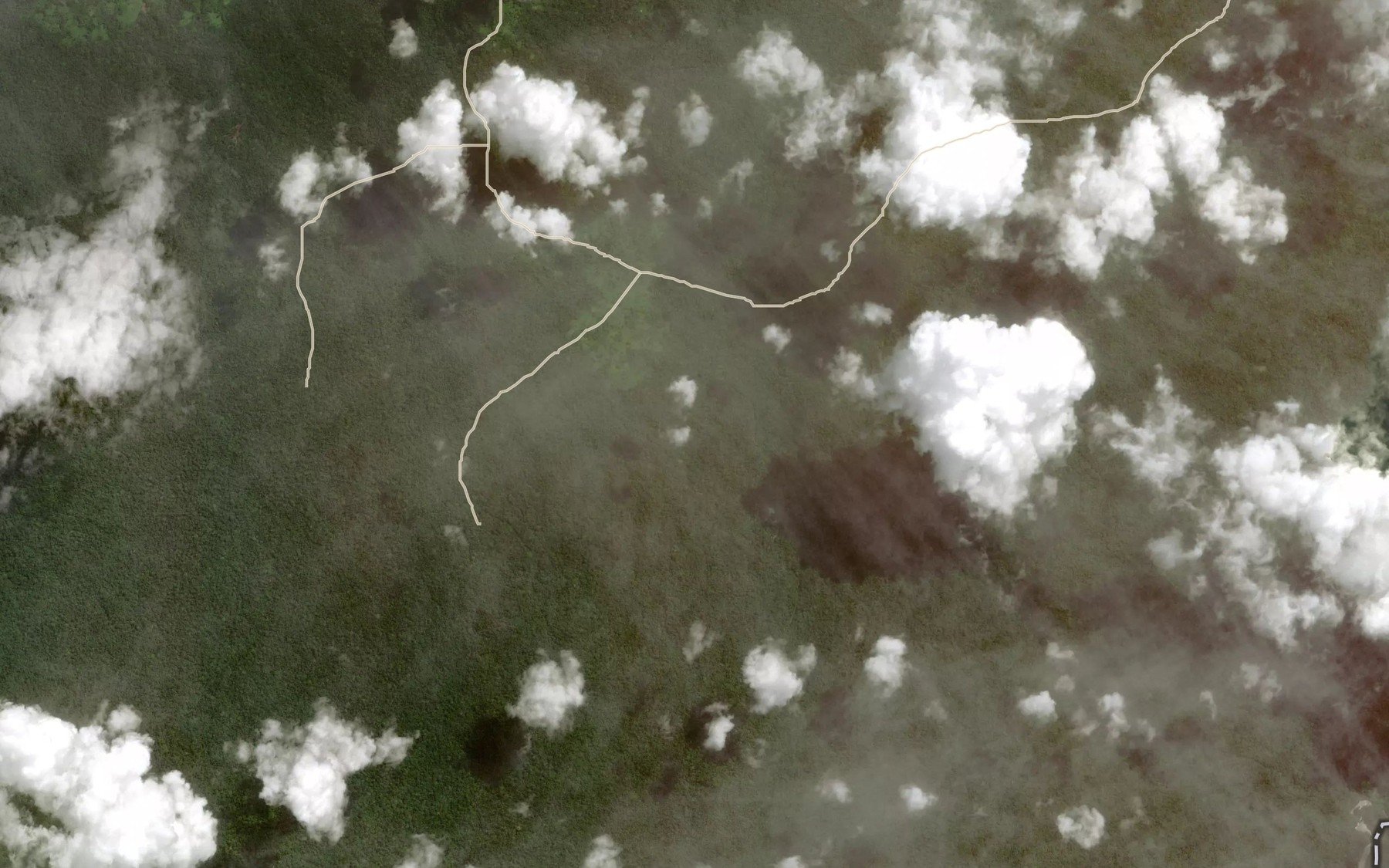 Satellite map of the Loukounio