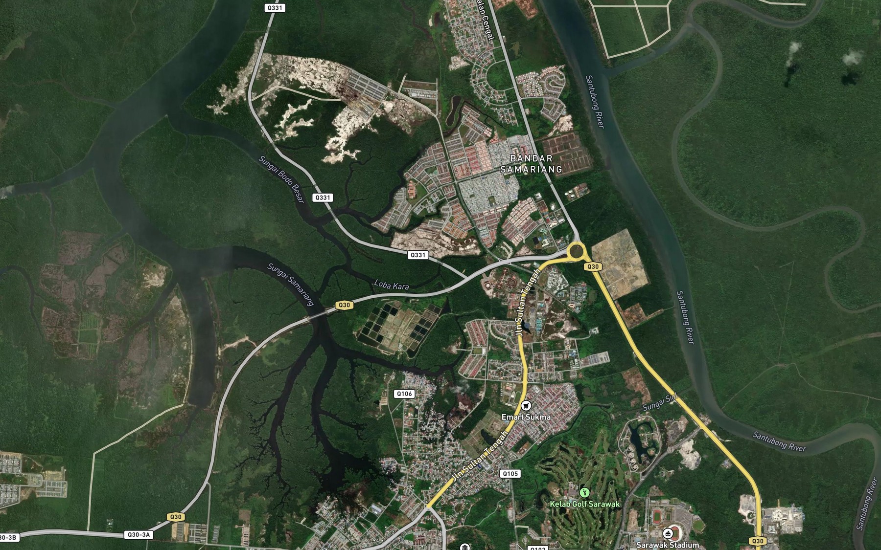 Satellite map of the Loba Atot
