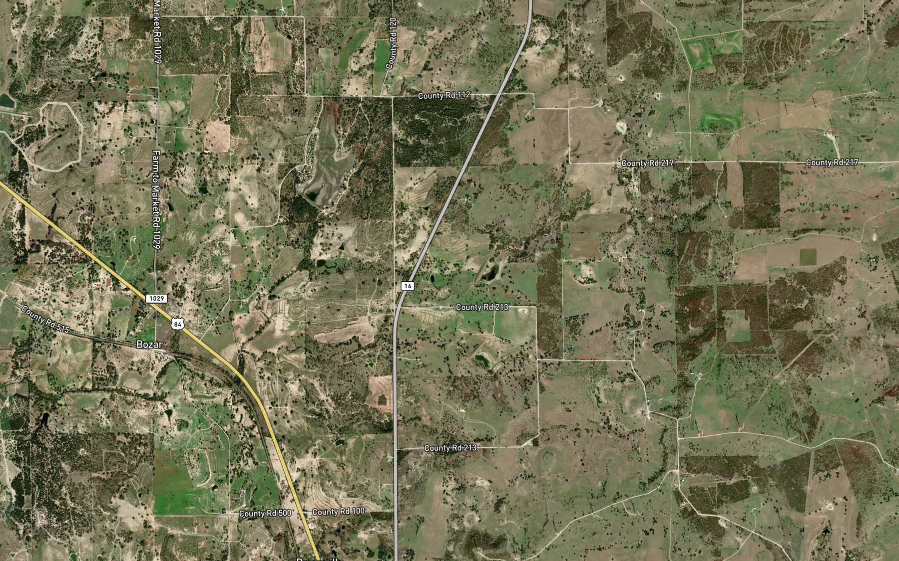 Satellite map of the Soil Conservation Service Site 6 Reservoir