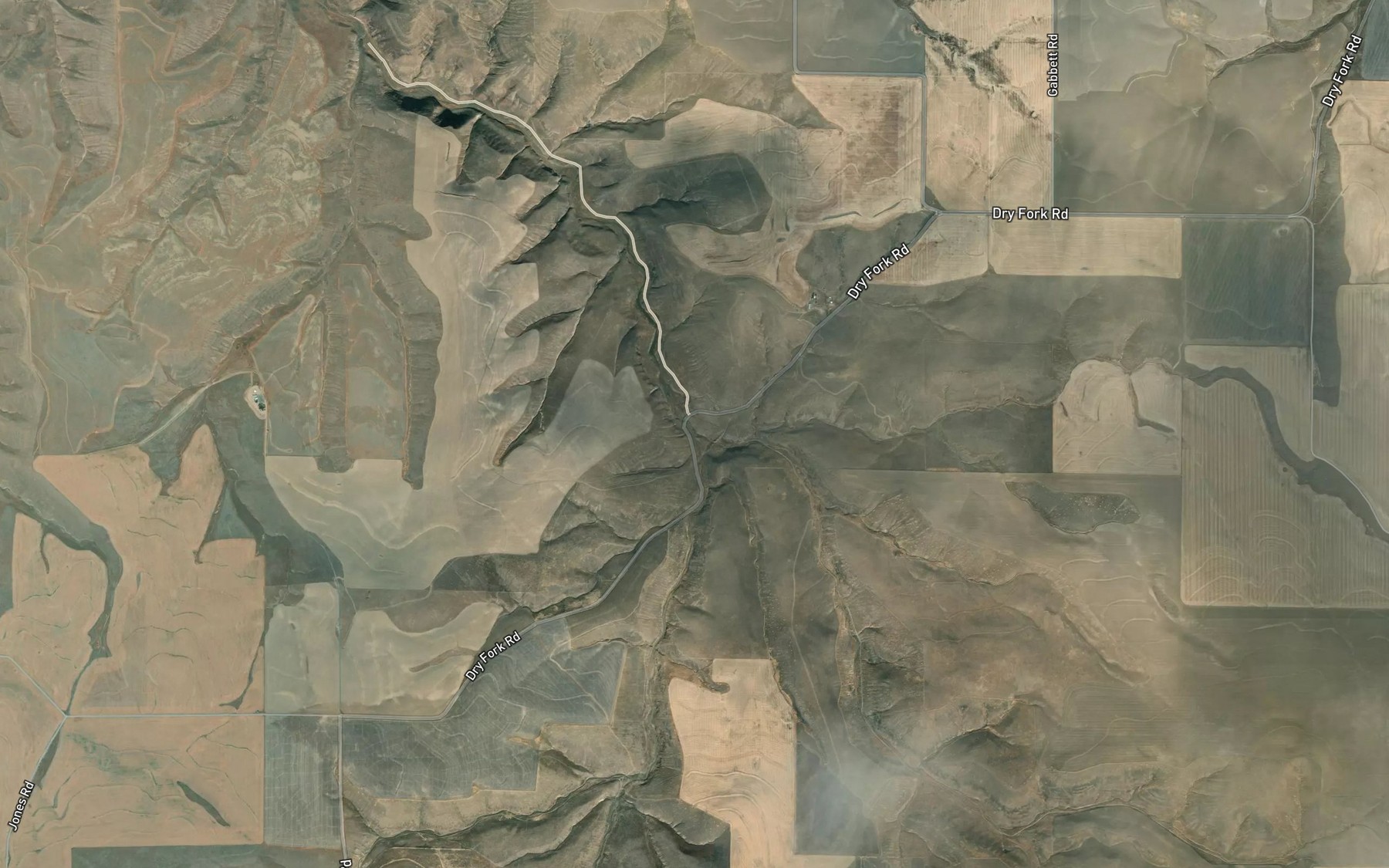 Satellite map of the West Fork Dry Creek
