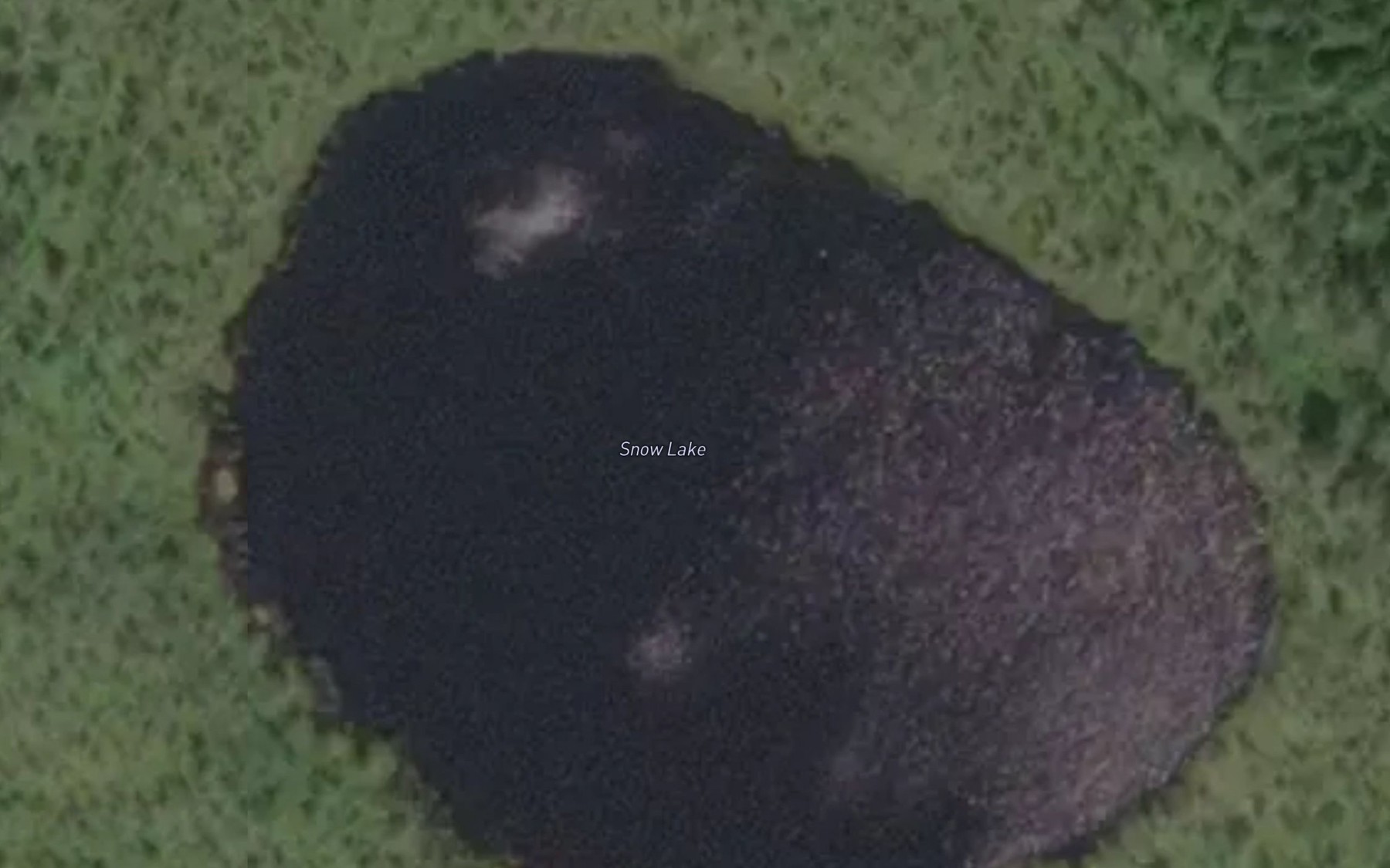 Satellite map of the Snow Lake