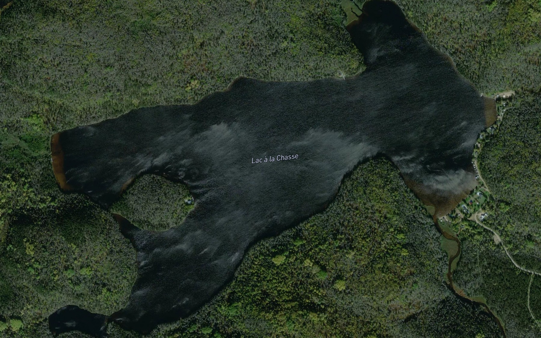 Satellite map of the Lac a la Chasse