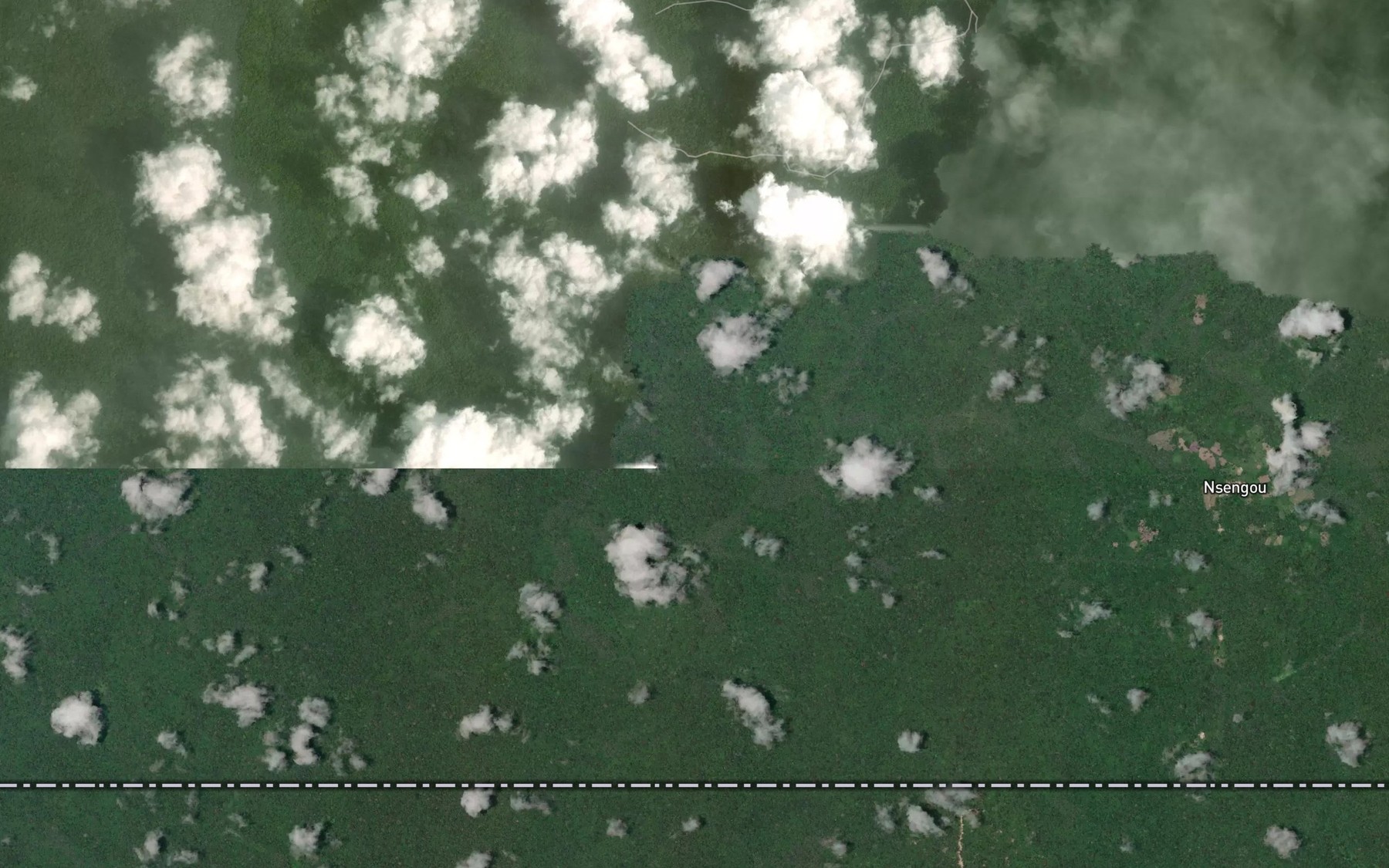 Satellite map of the Abete