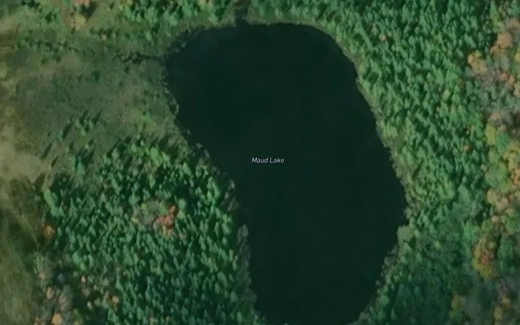 Satellite map of the Maud Lake