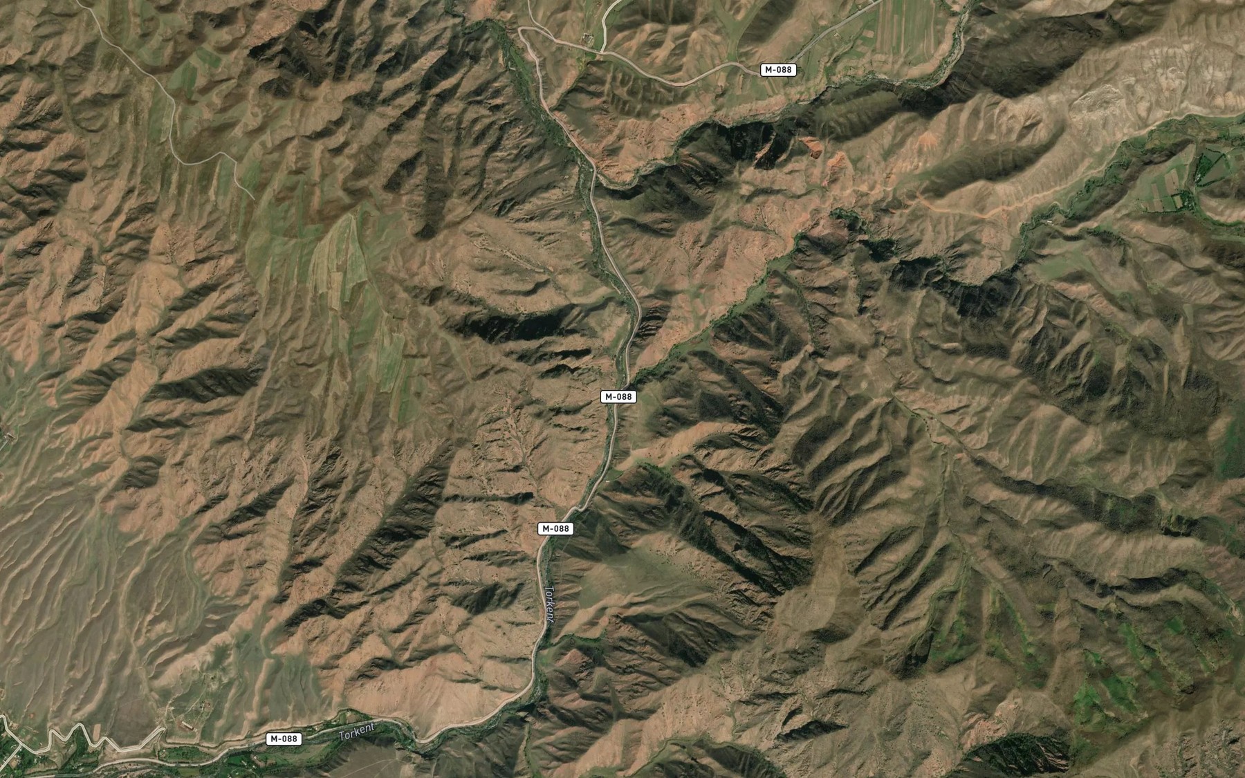Satellite map of the Borluu-Kyya