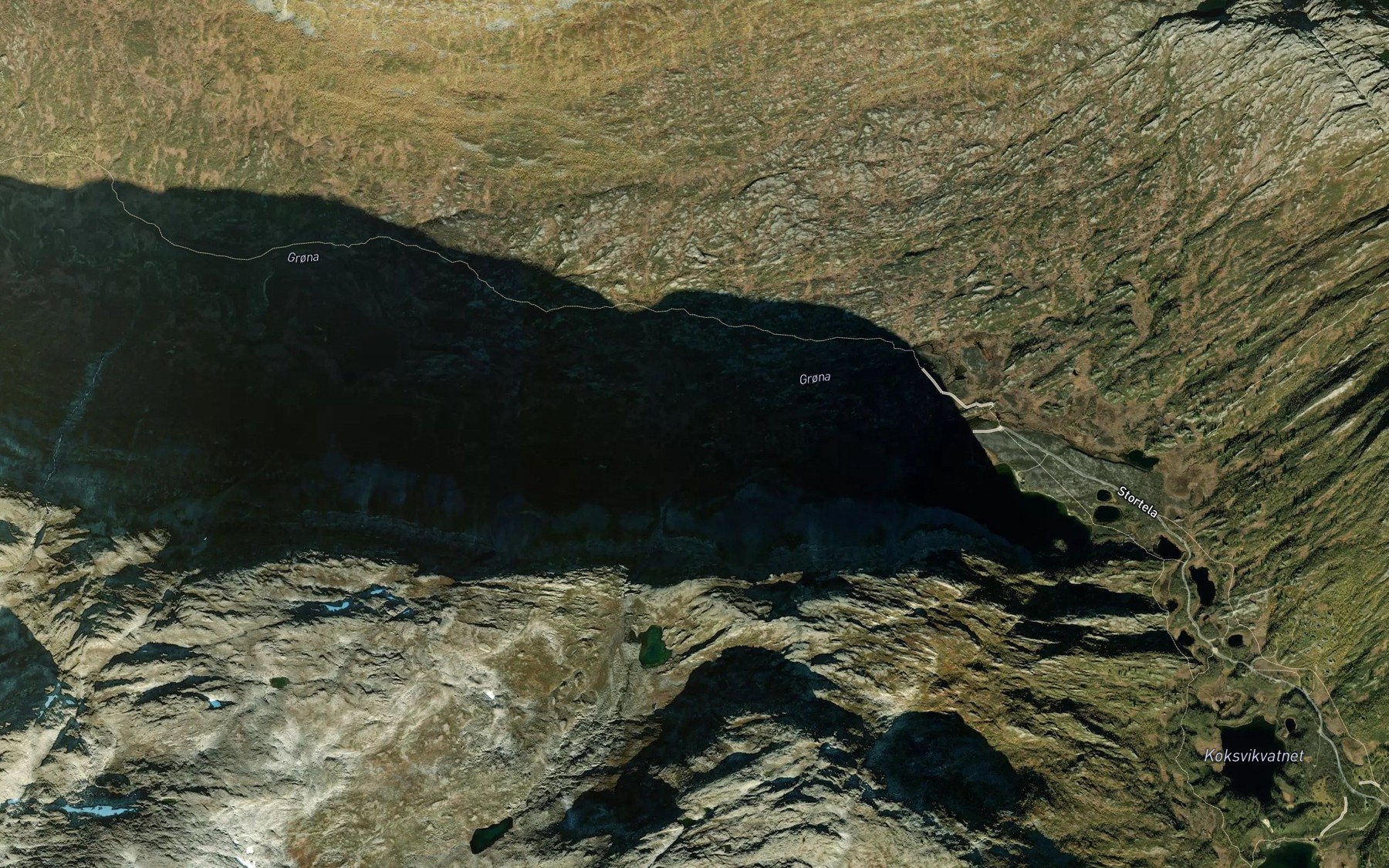 Satellite map of the Snytbekken