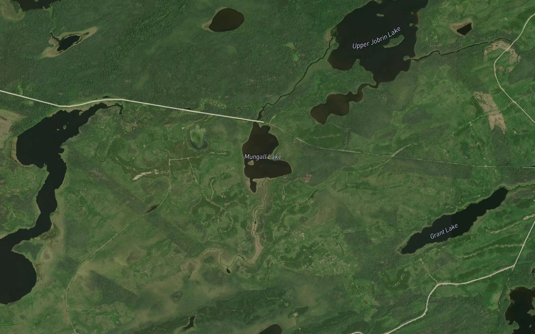 Satellite map of the Mungall Creek