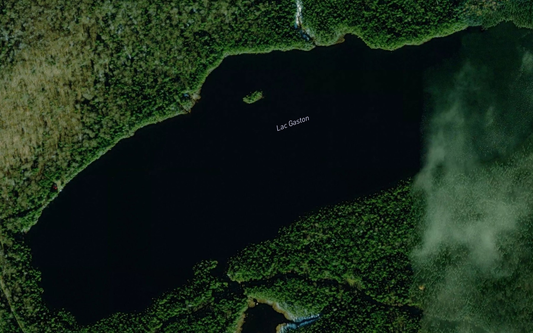 Satellite map of the Lac Gaston