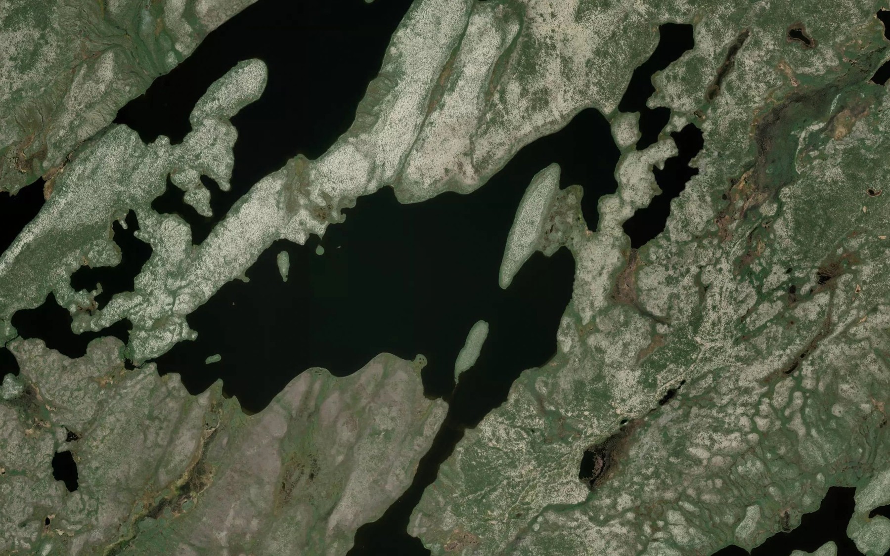 Satellite map of the Wilf Lake