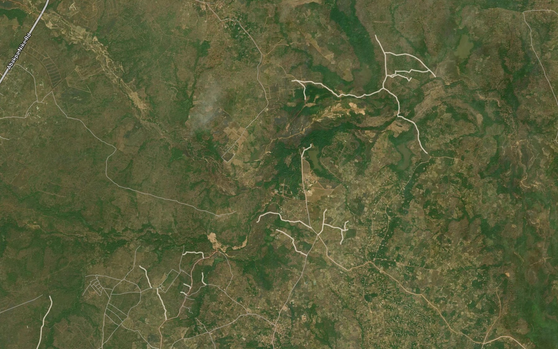 Satellite map of the River Iyoko