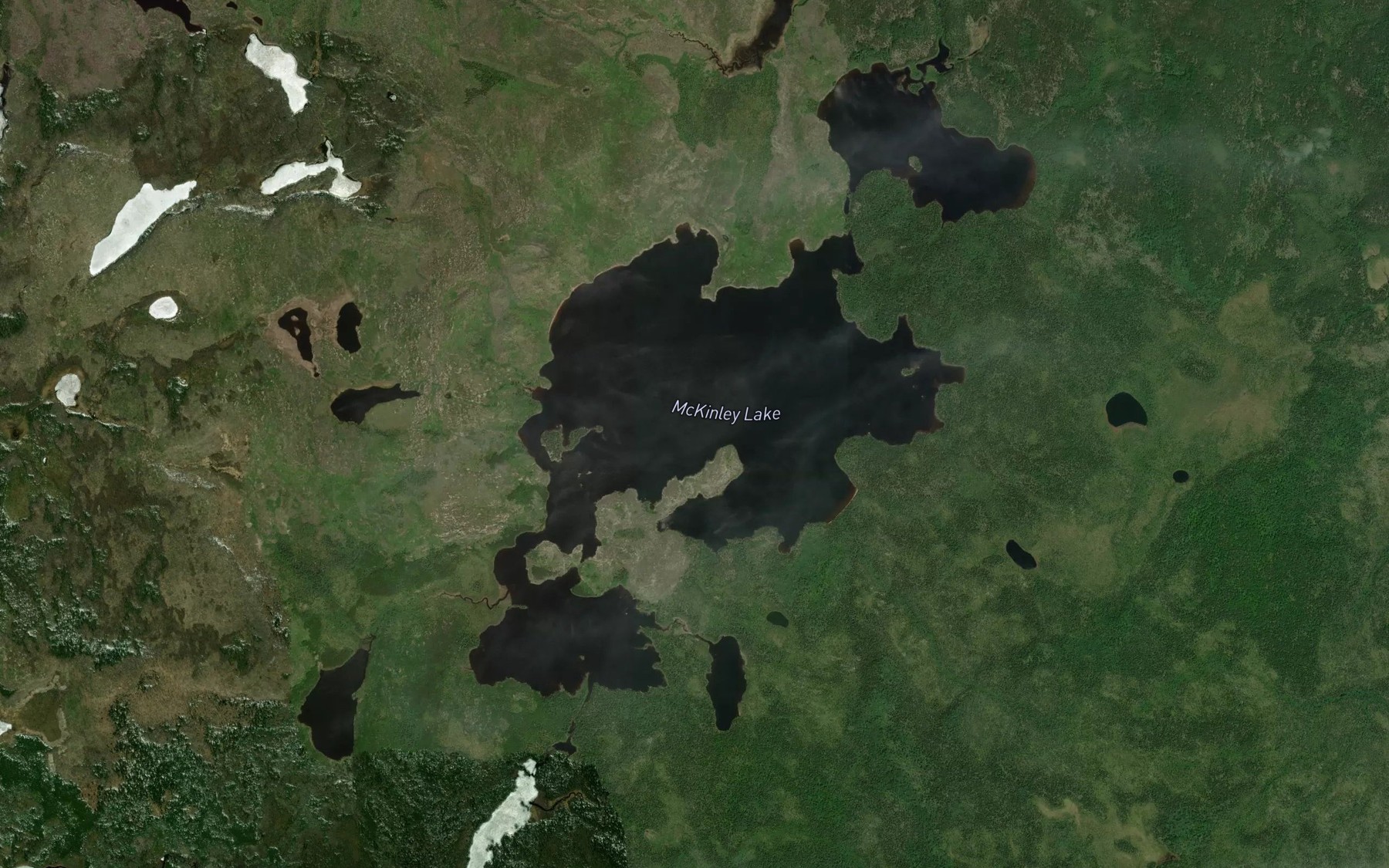 Satellite map of the McKinley Lake