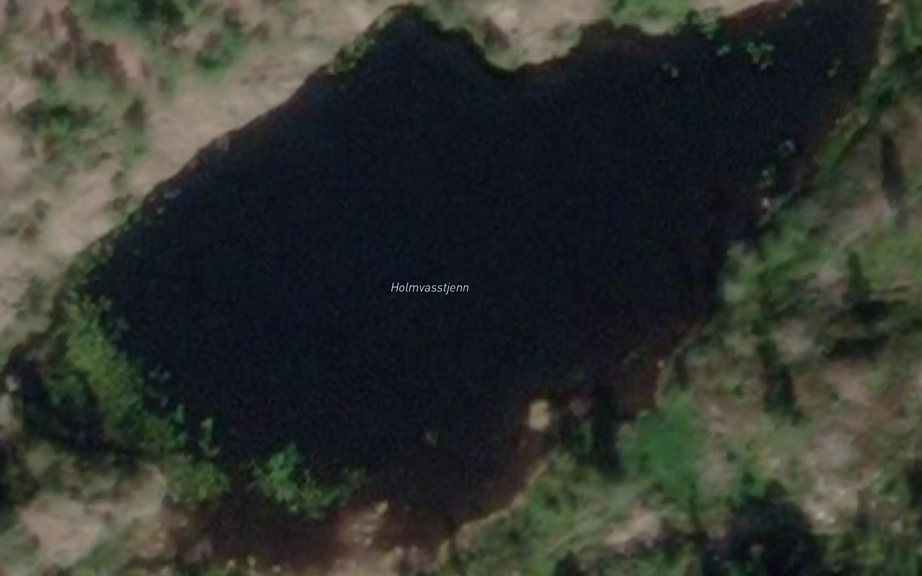 Satellite map of the Holmvasstjenn