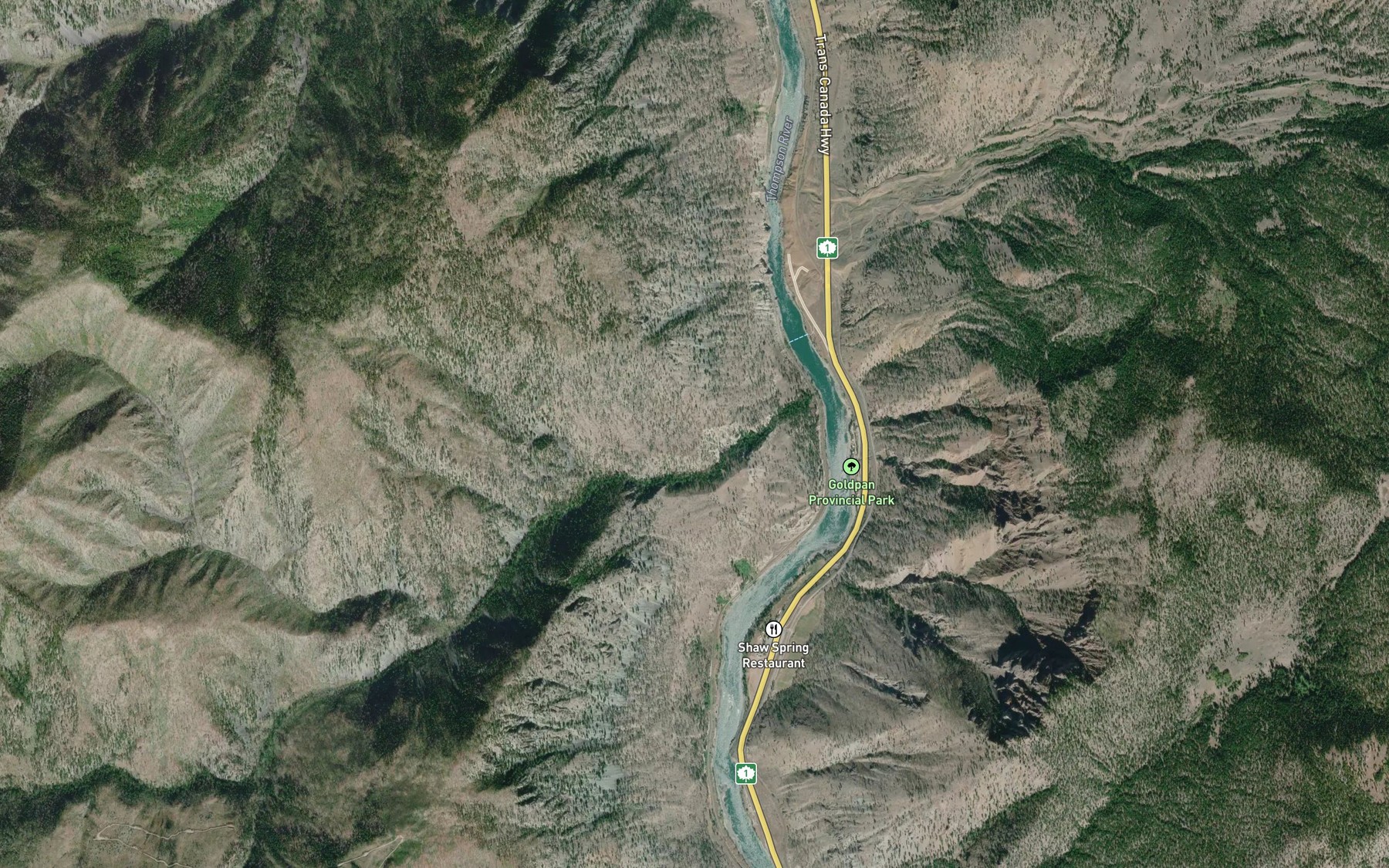 Satellite map of the Sleetsis Creek