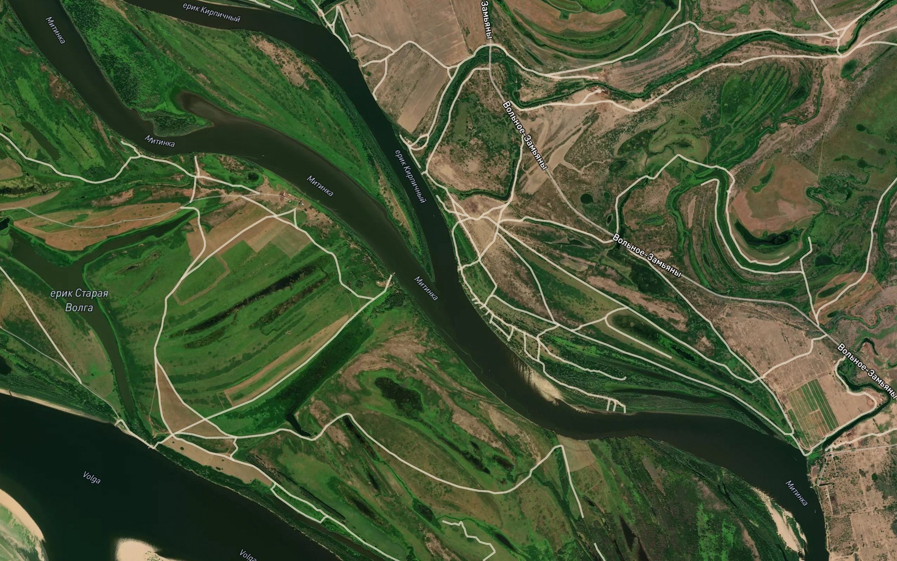 Satellite map of the Yerik Kirpichnyy
