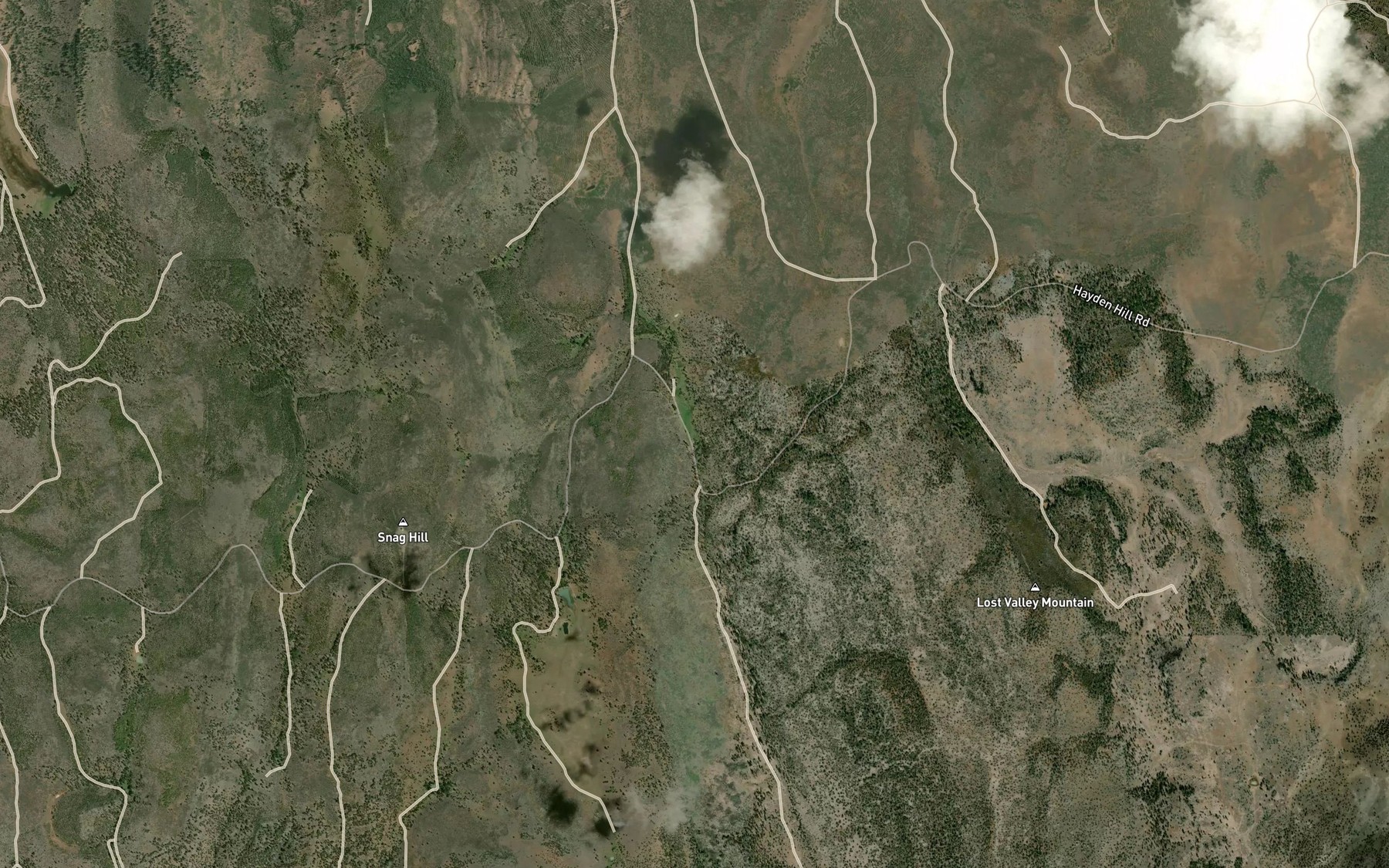 Satellite map of the Summit Spring