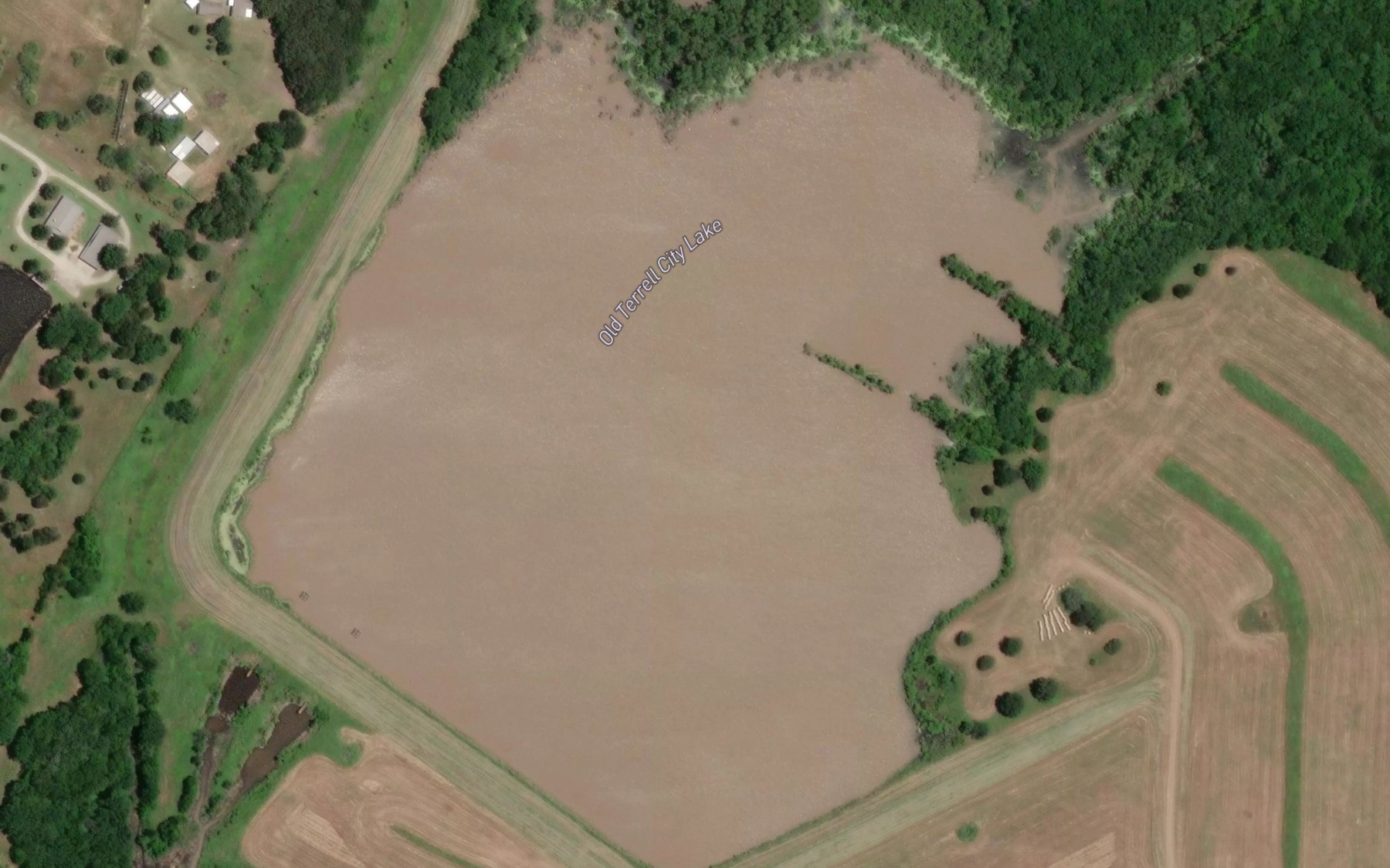 Satellite map of the Soil Conservation Service Site 50c Reservoir