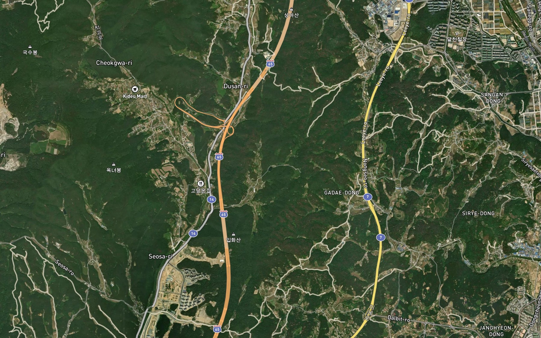 Satellite map of the Yeondongsoryuji