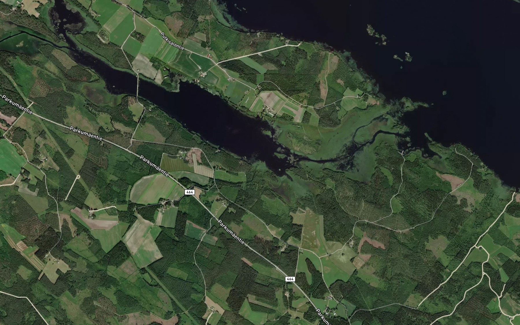 Satellite map of the Rajaoja