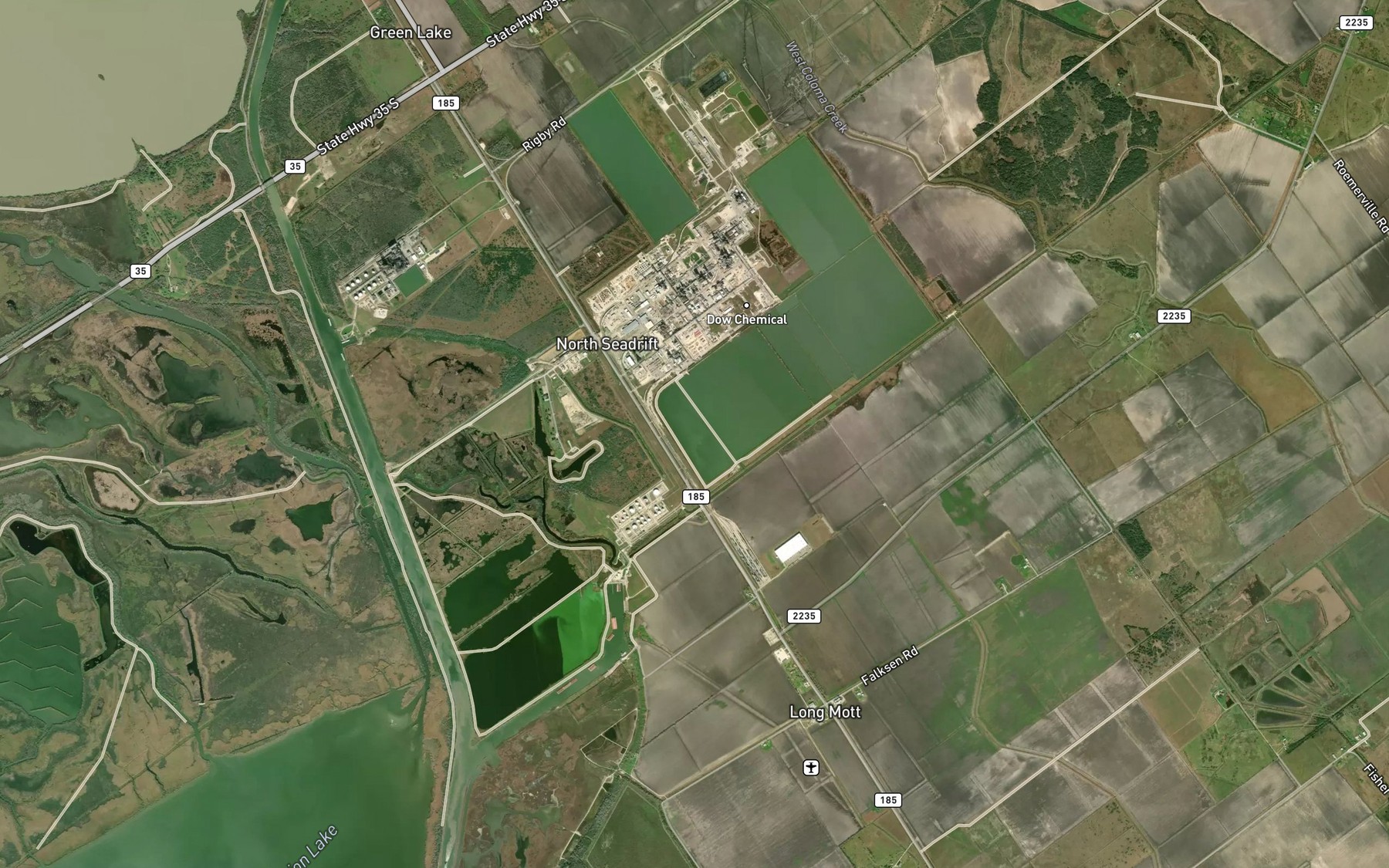 Satellite map of the Operating Basin Number 1