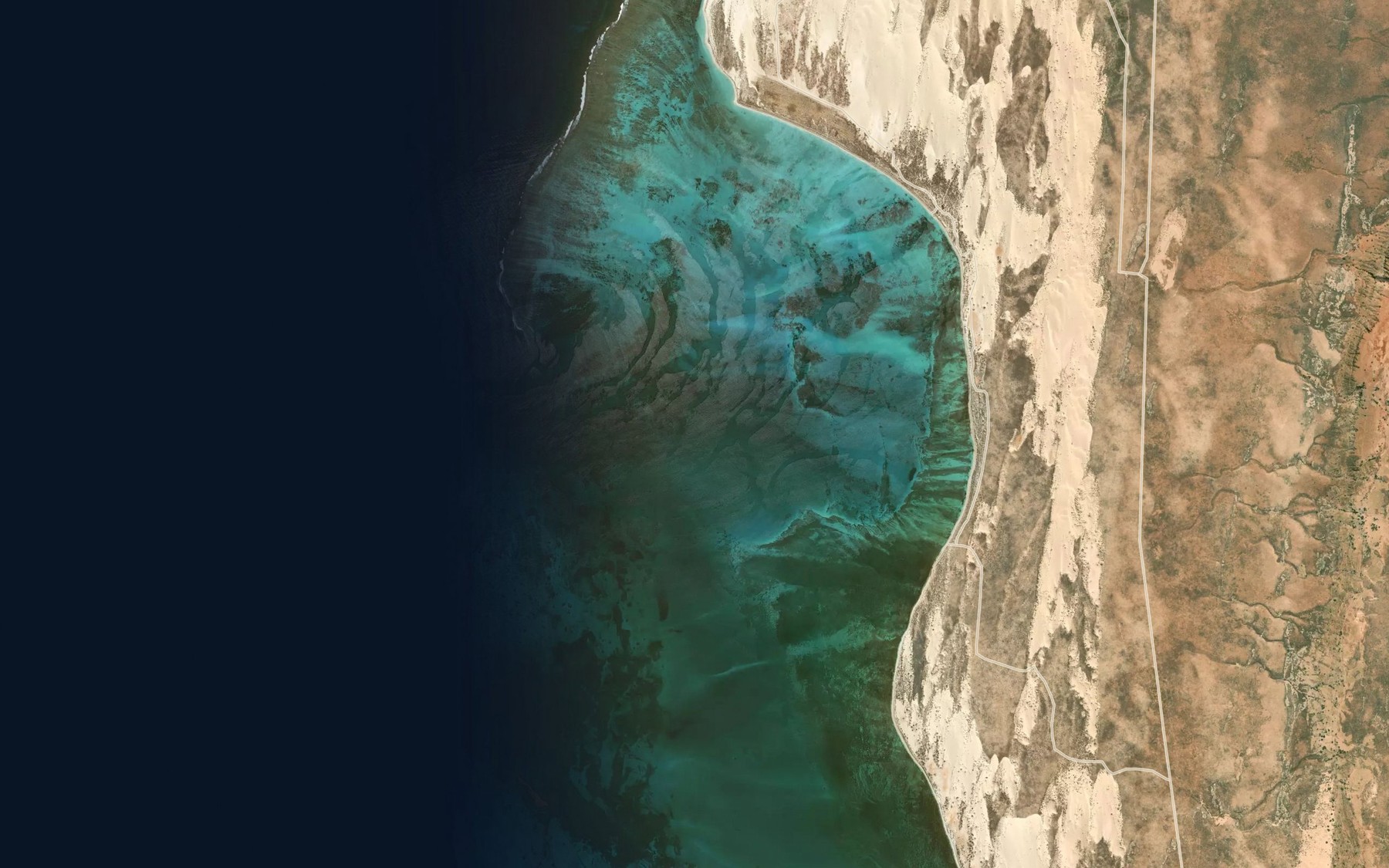 Satellite map of the Norwegian Bay
