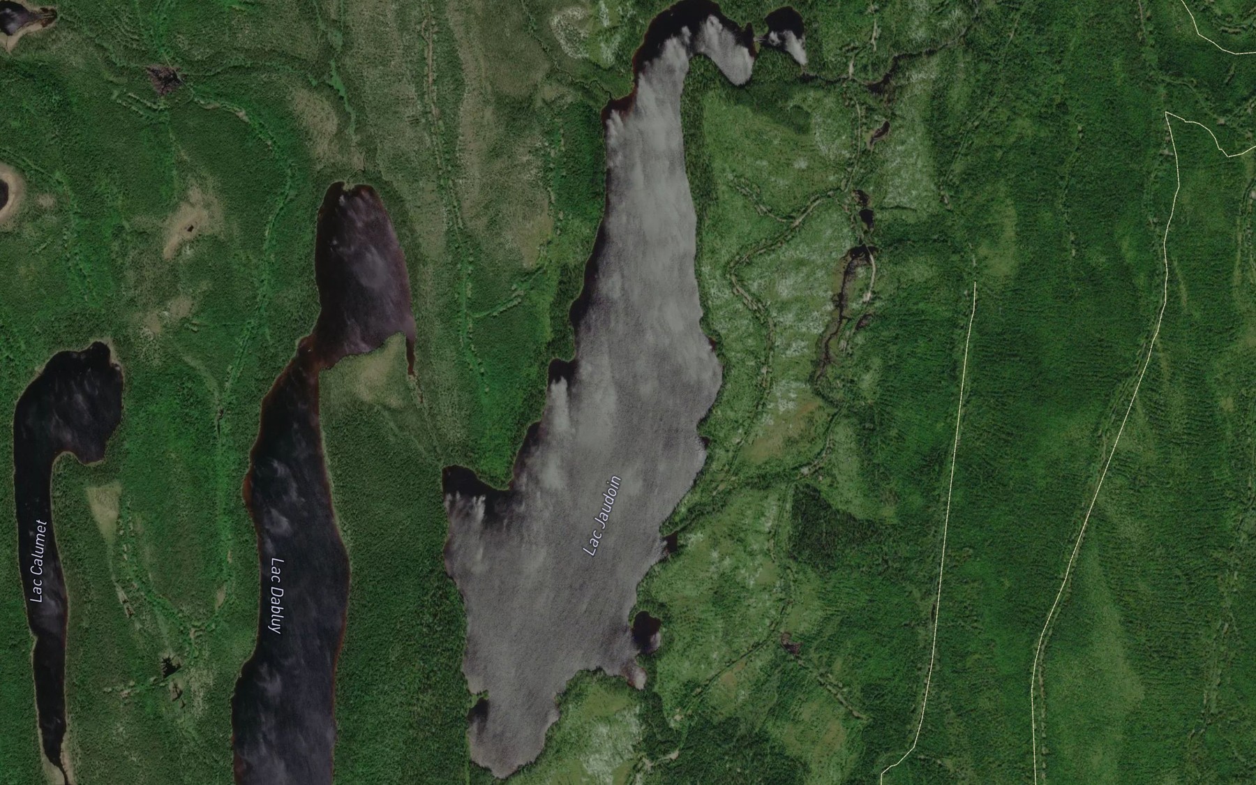 Satellite map of the Lac Jaudouin