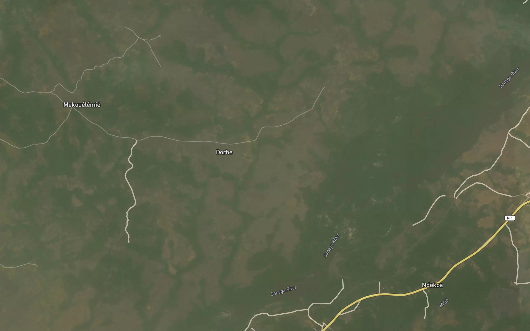 Satellite map of the Dorbe