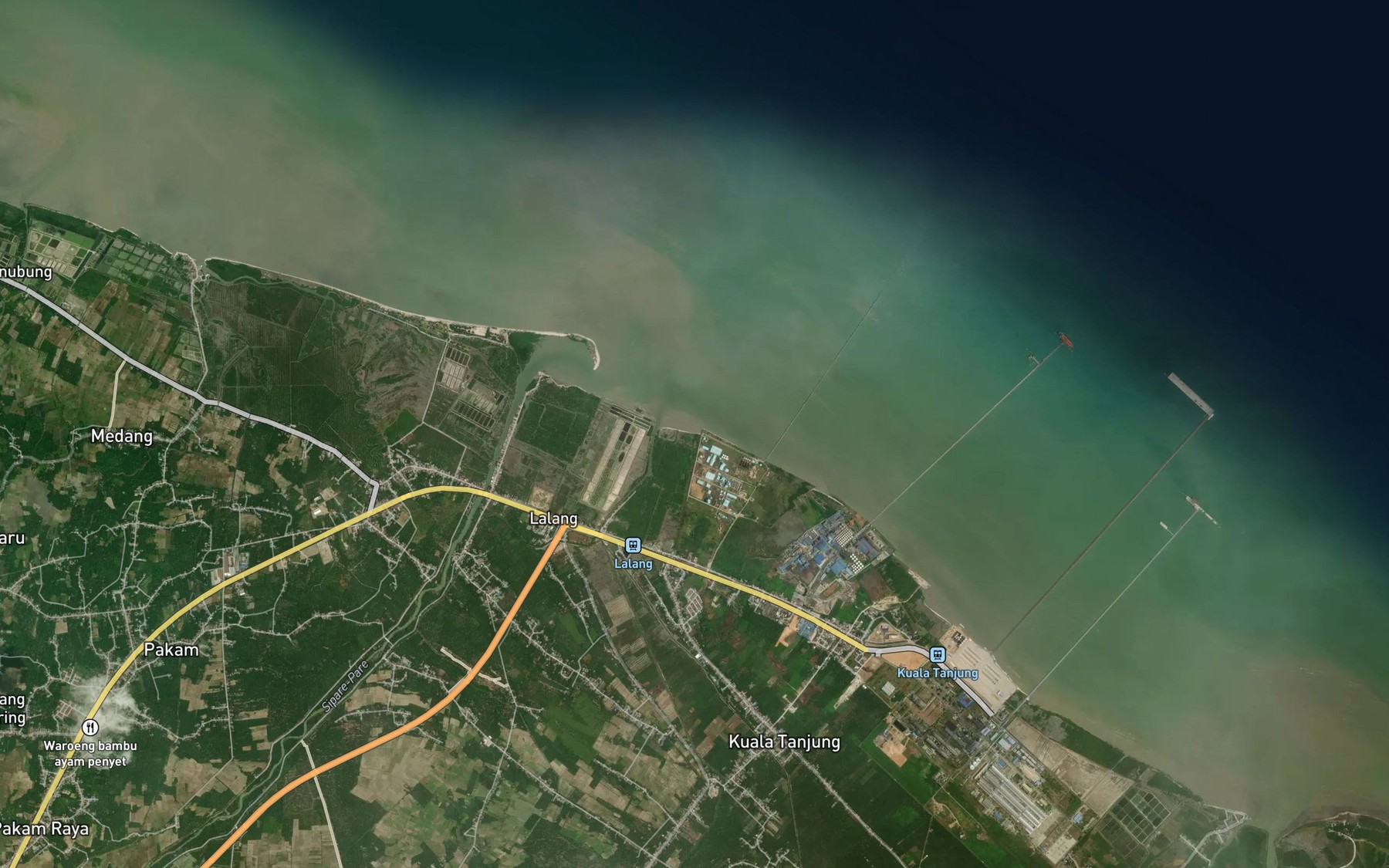 Satellite map of the Sungai Sono