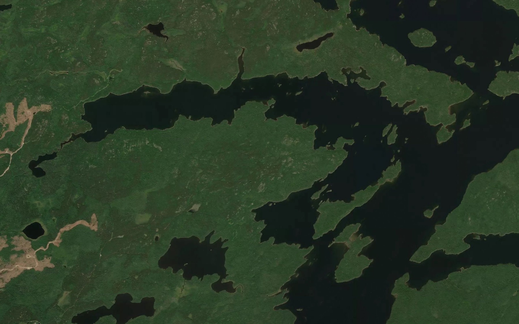 Satellite map of the King Bay
