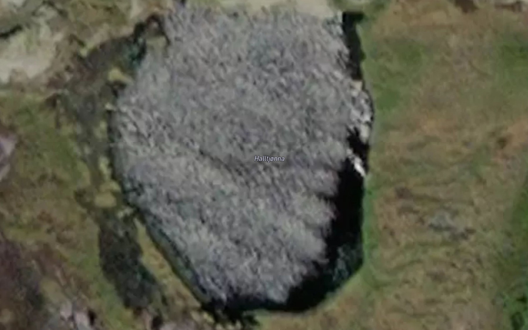 Satellite map of the Halltjonna