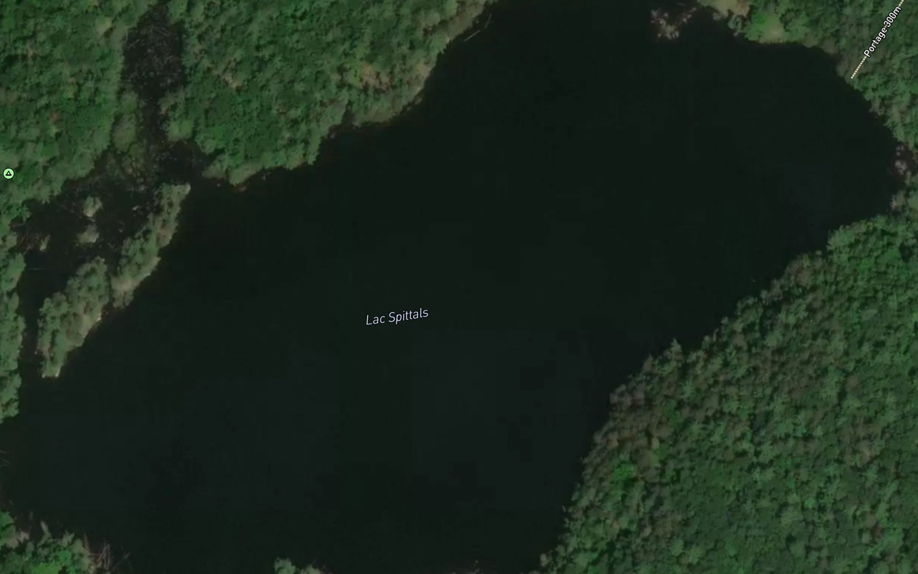Satellite map of the Lac Spittals