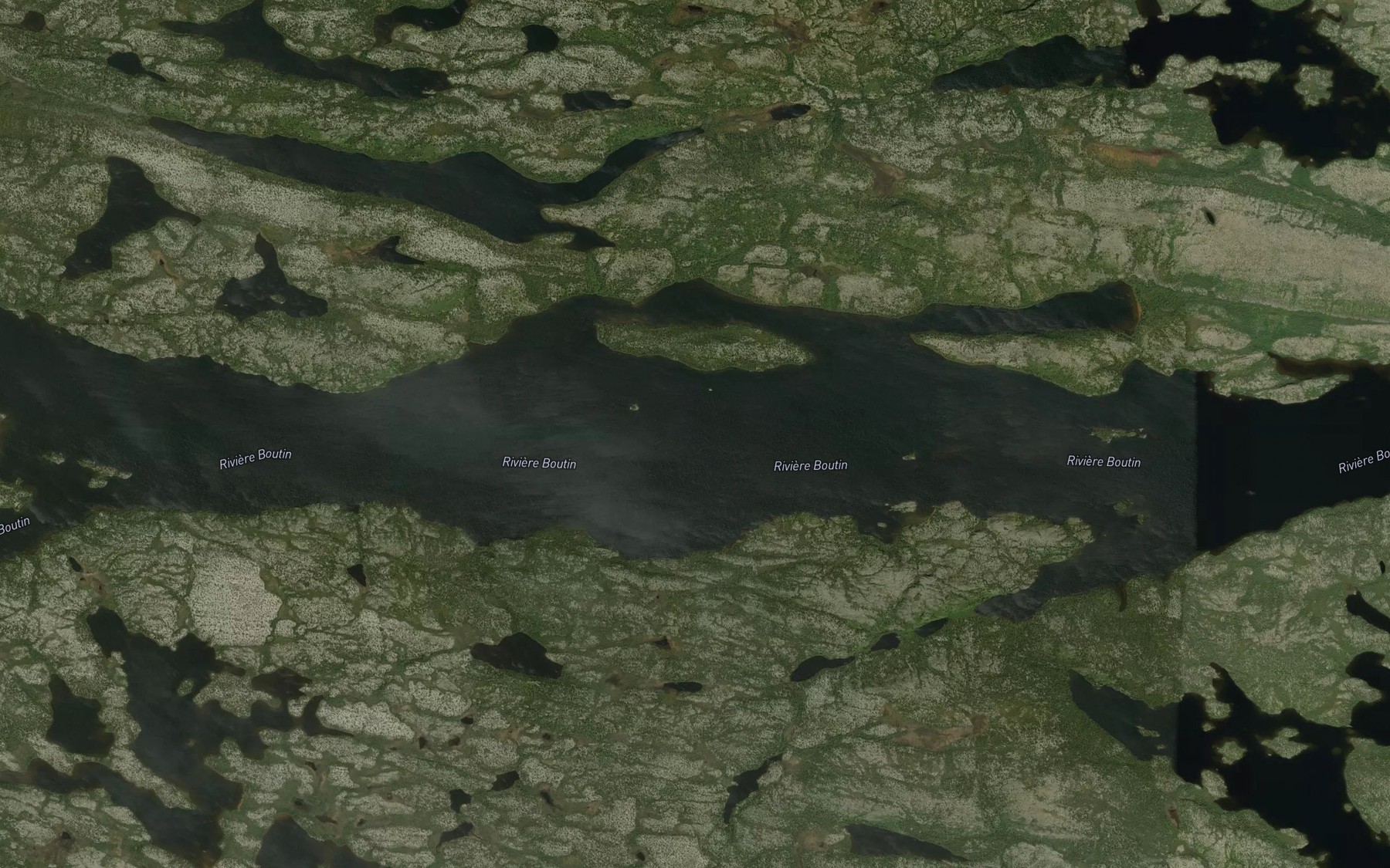 Satellite map of the Lac Iyachisakus