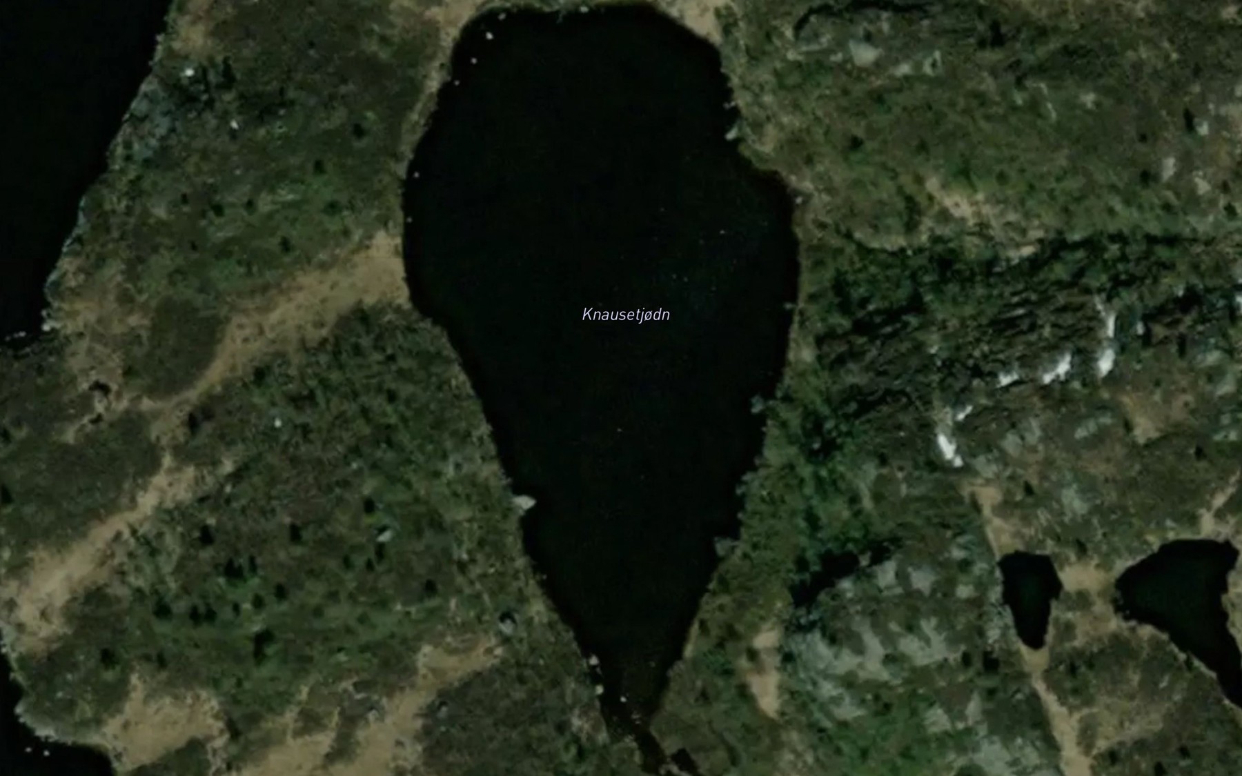 Satellite map of the Knausetjodn