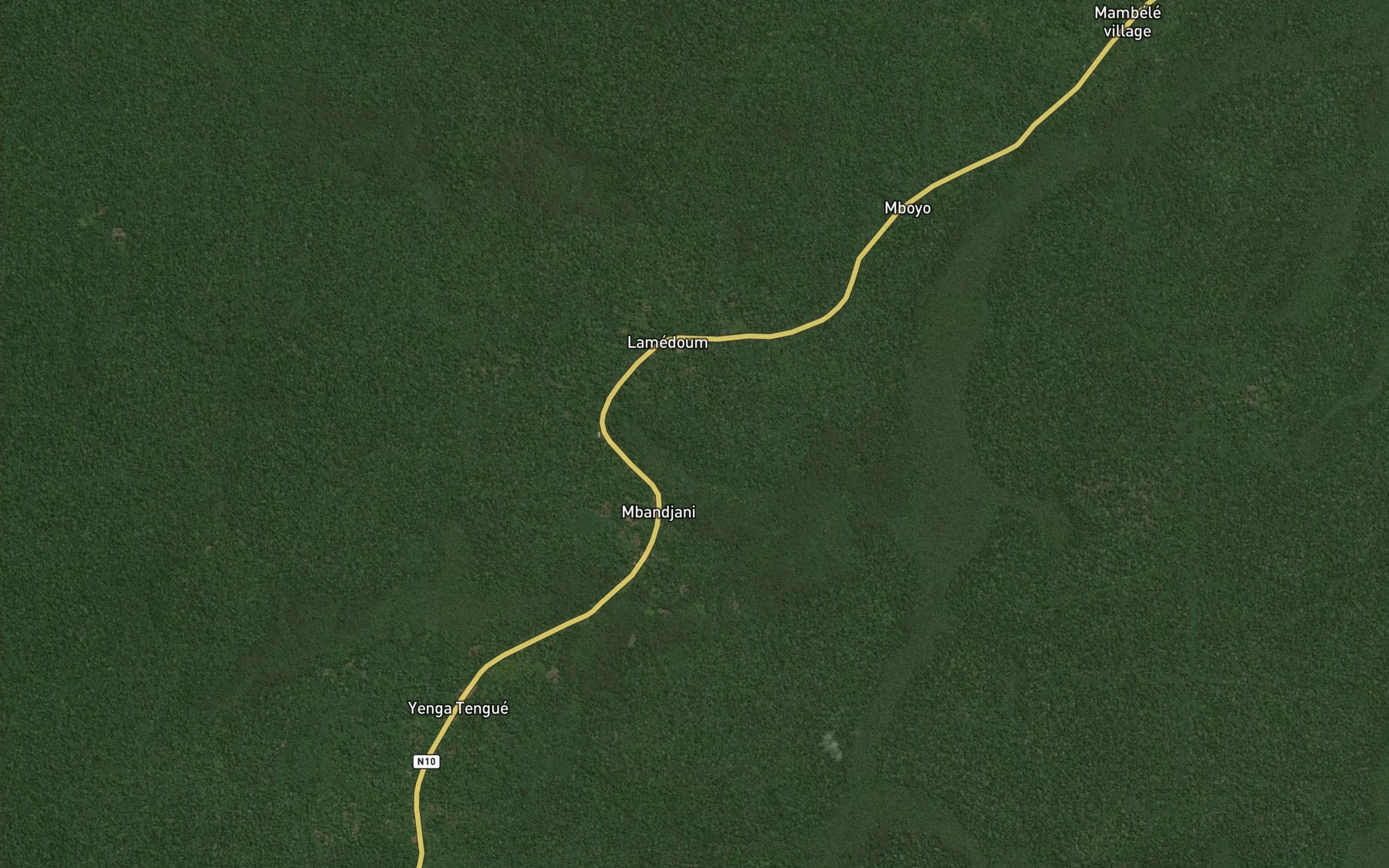 Satellite map of the Manbele Lamadou
