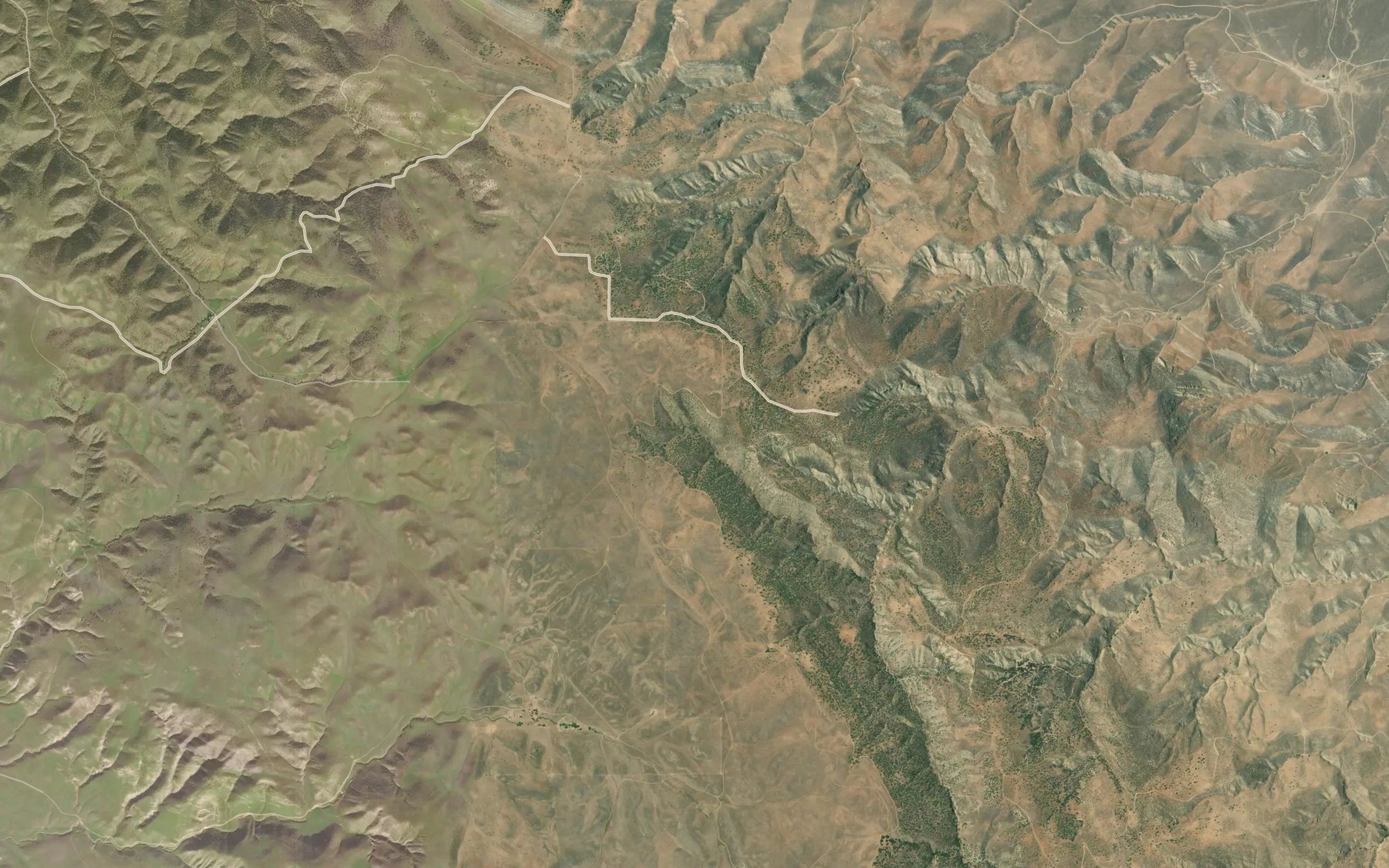 Satellite map of the Bull Spring