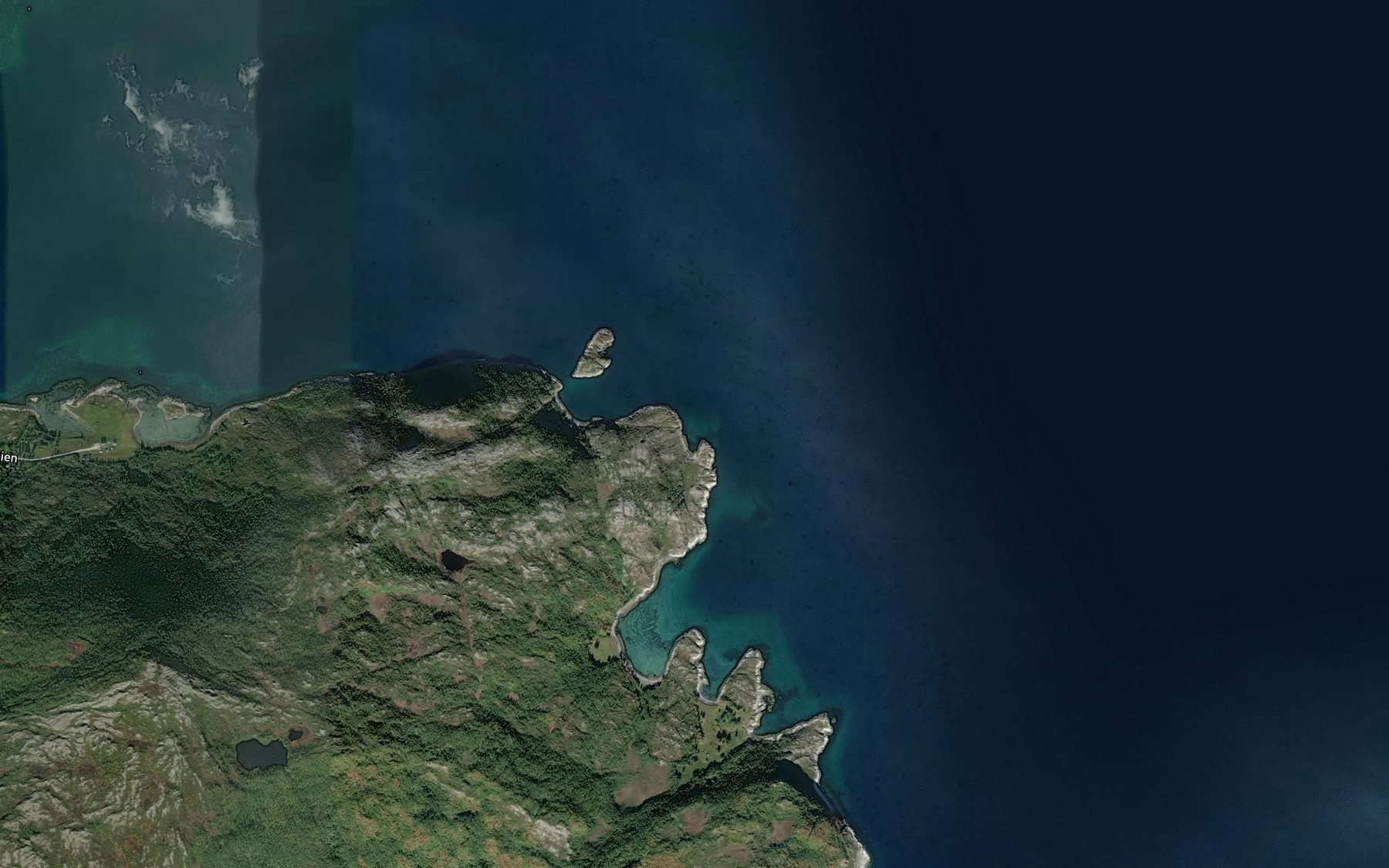 Satellite map of the Brennesbukta
