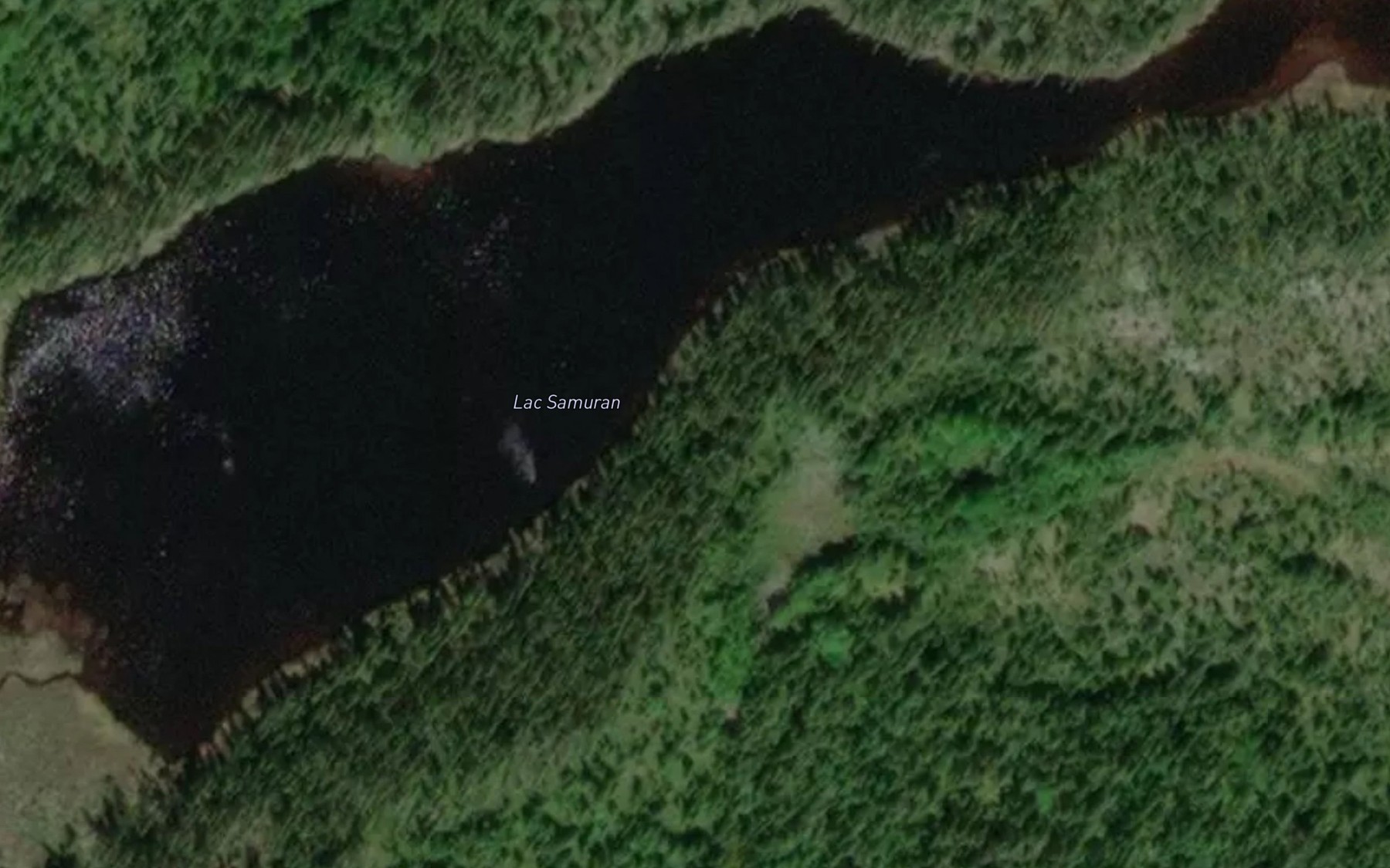 Satellite map of the Lac Samuran