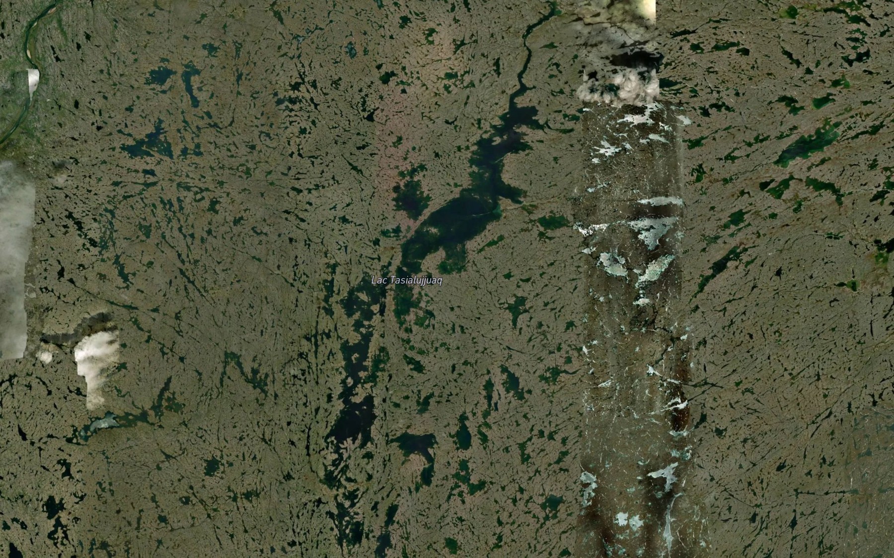 Satellite map of the Lac Tasialujjuaq