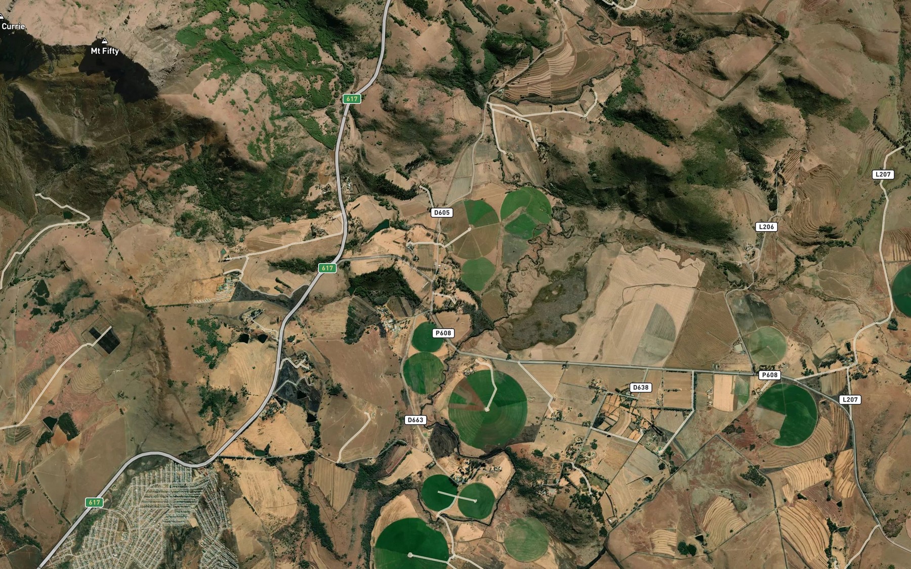 Satellite map of the Mill Stream