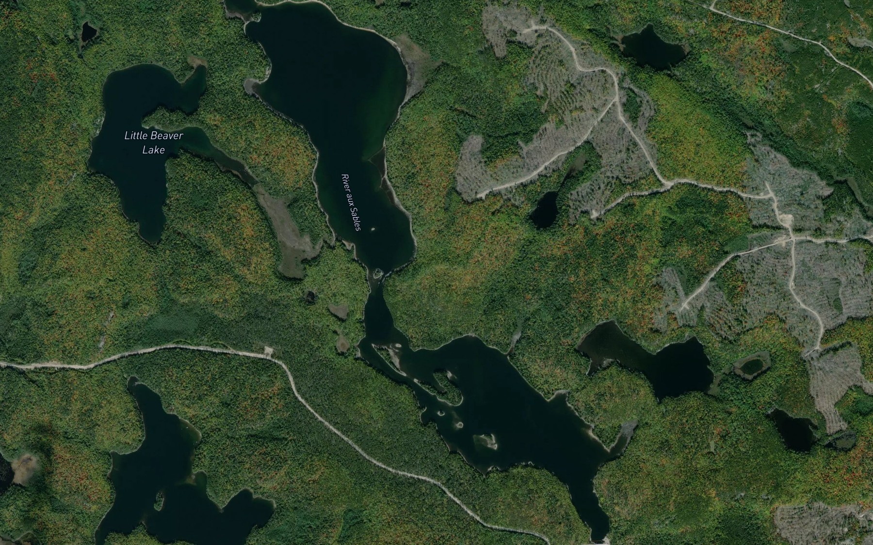 Satellite map of the Ritchie Lake