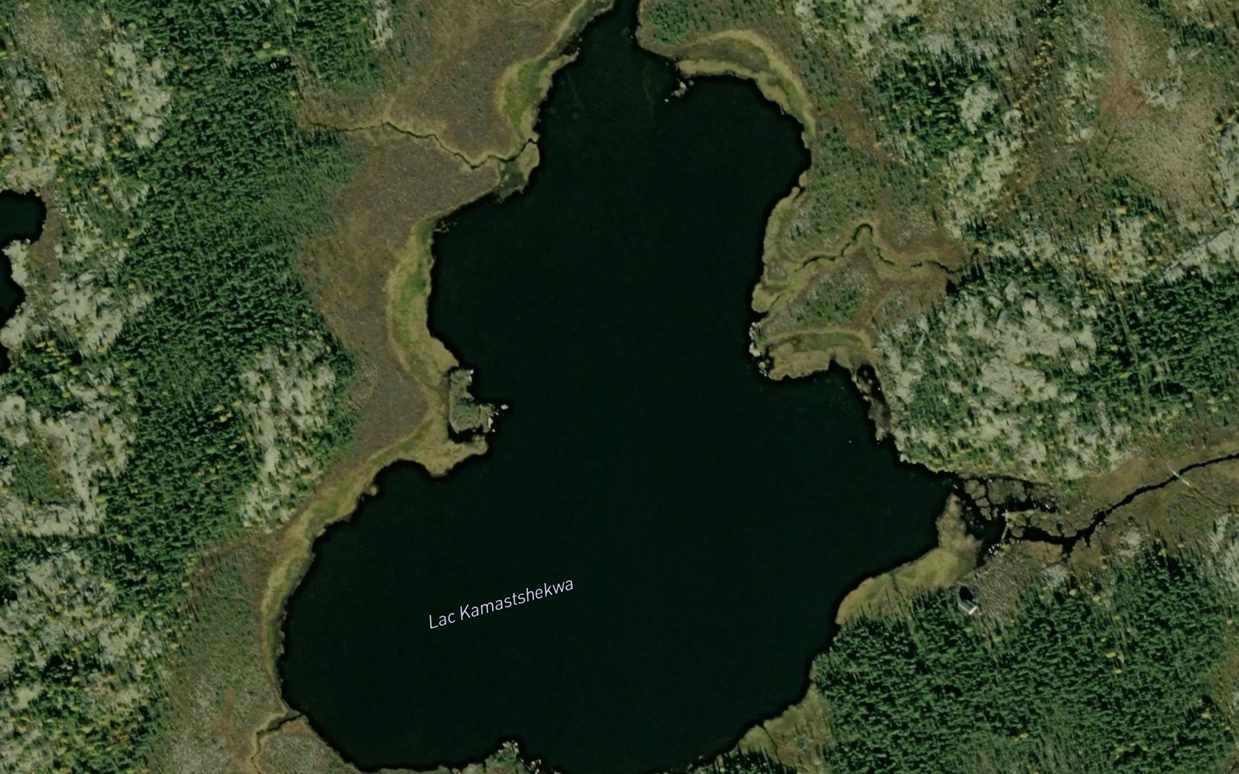 Satellite map of the Lac Kamastshekwa