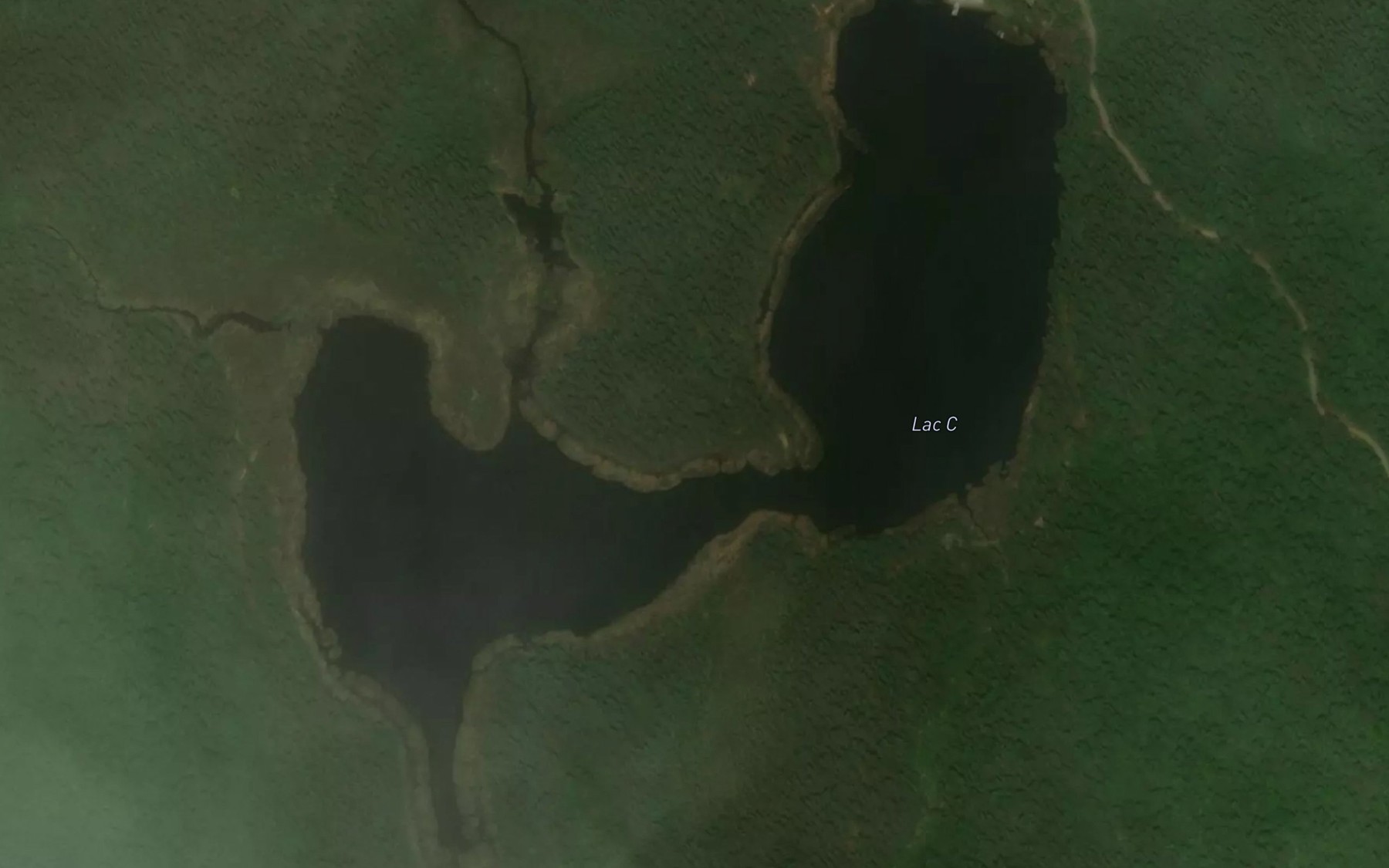 Satellite map of the Lac C