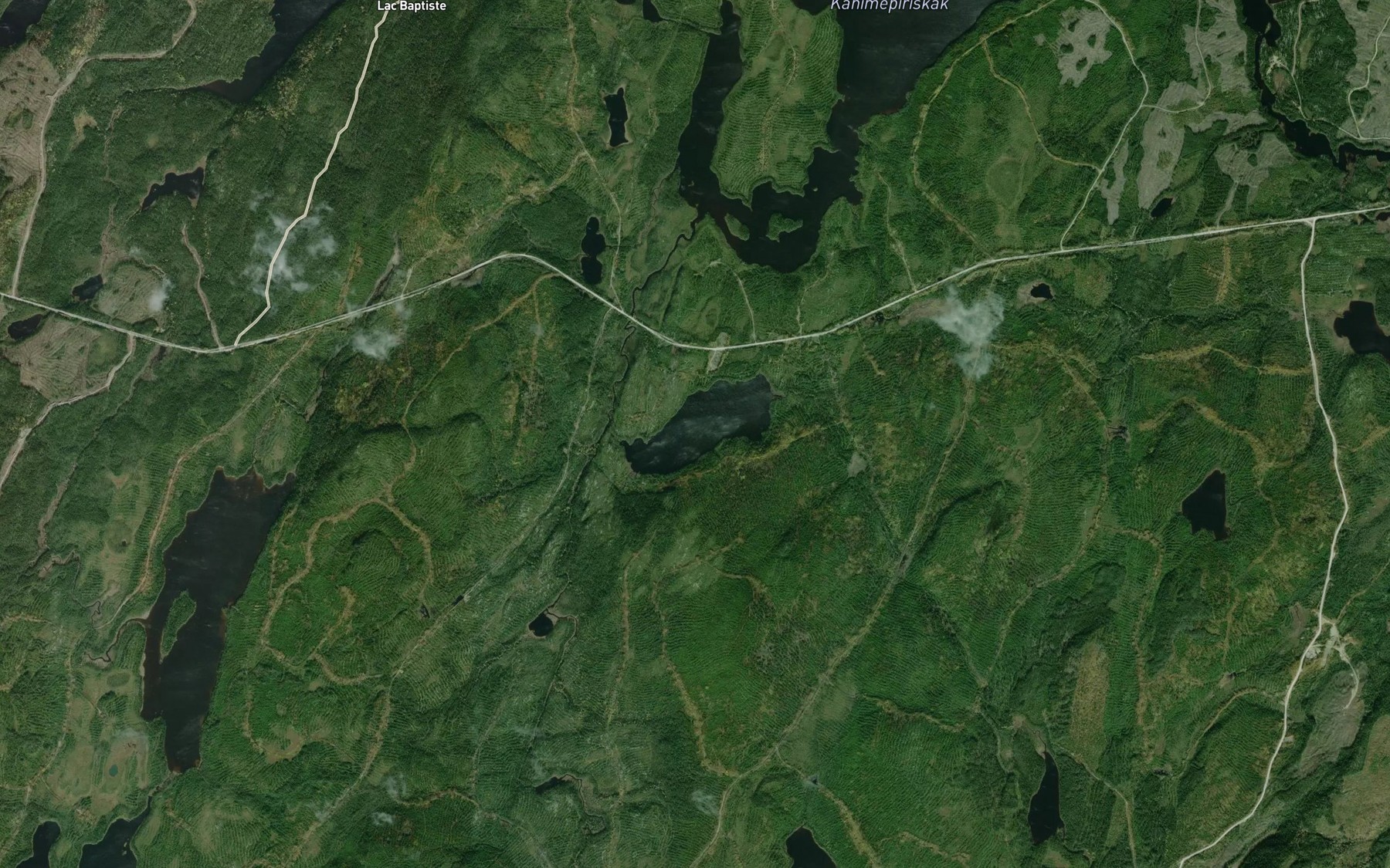 Satellite map of the Lac Matcimos