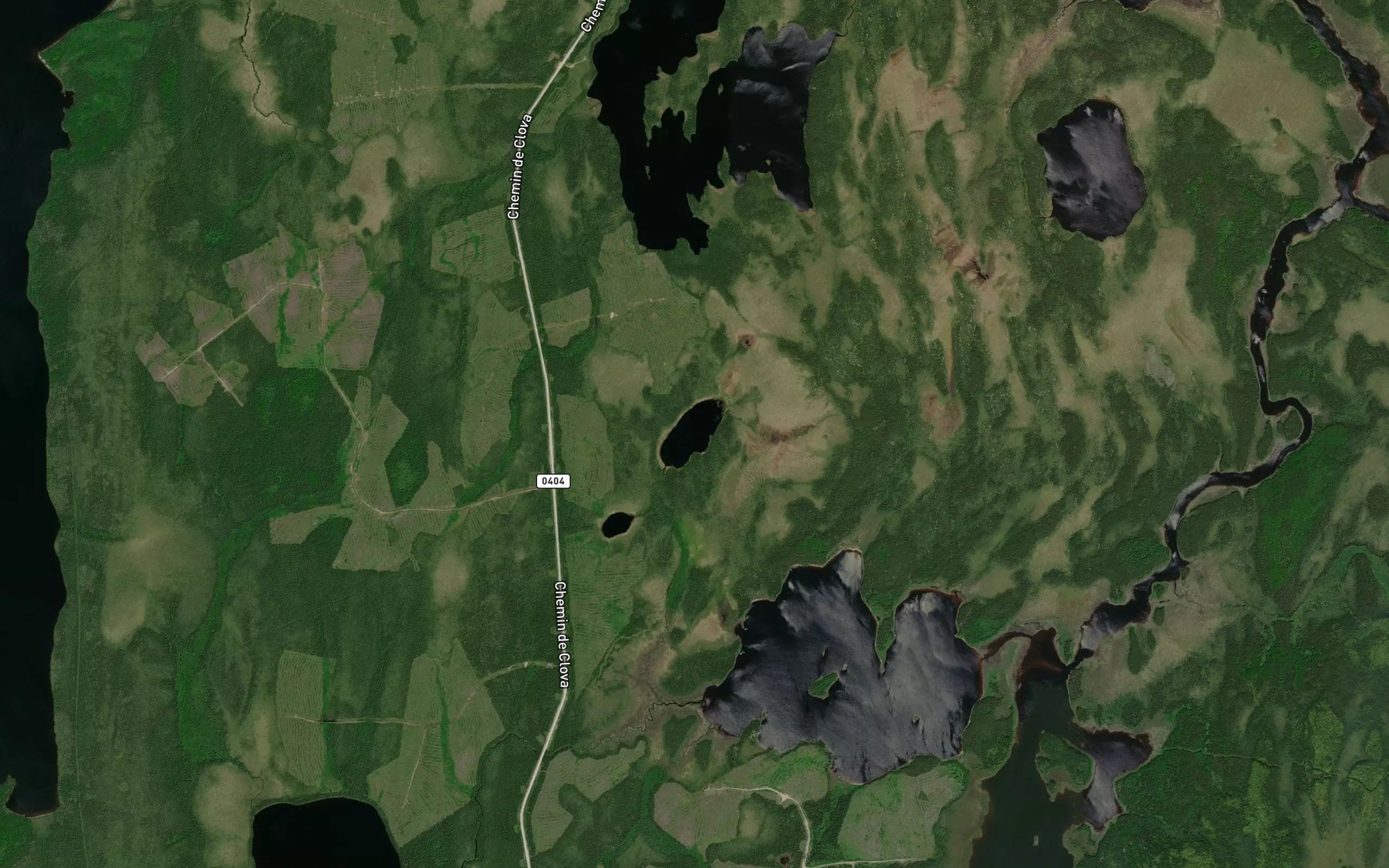 Satellite map of the Lac du Colibri