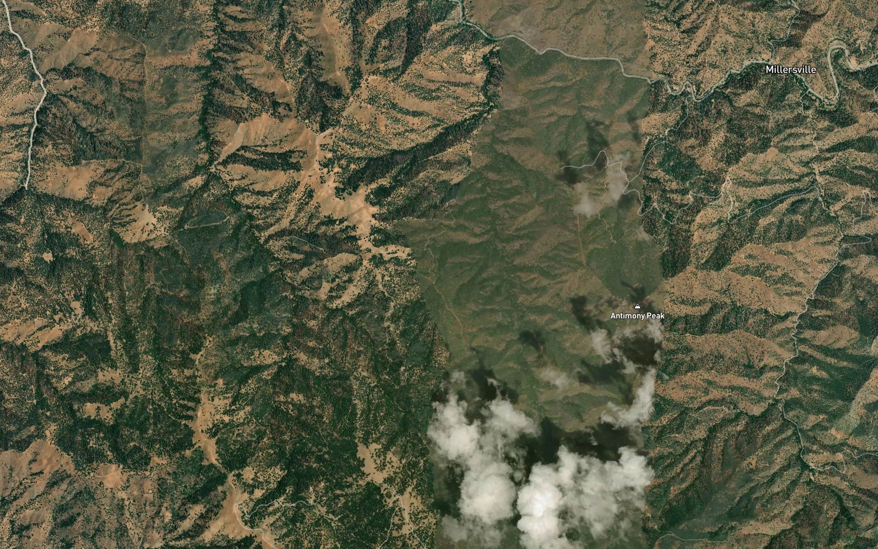 Satellite map of the Lower Grapes Spring