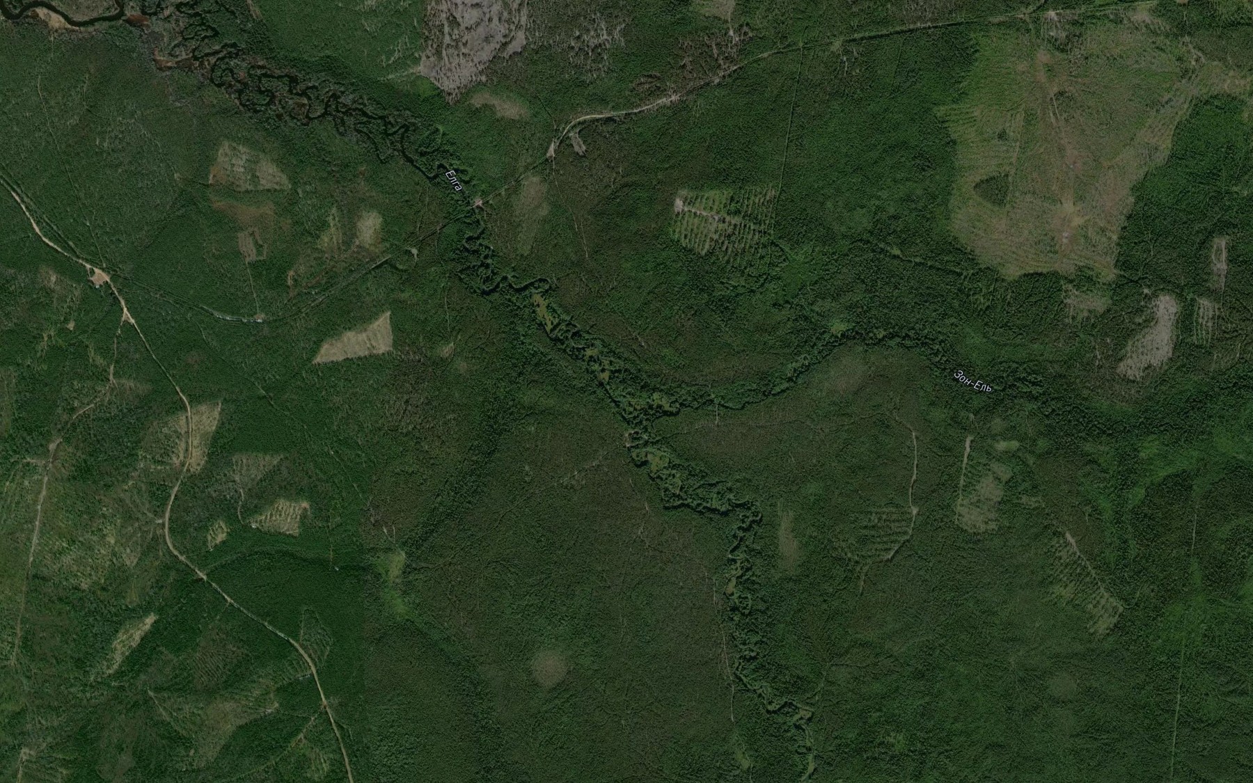 Satellite map of the Zon