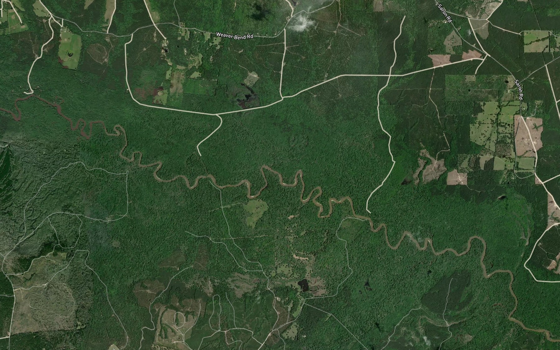 Satellite map of the Loggins Creek
