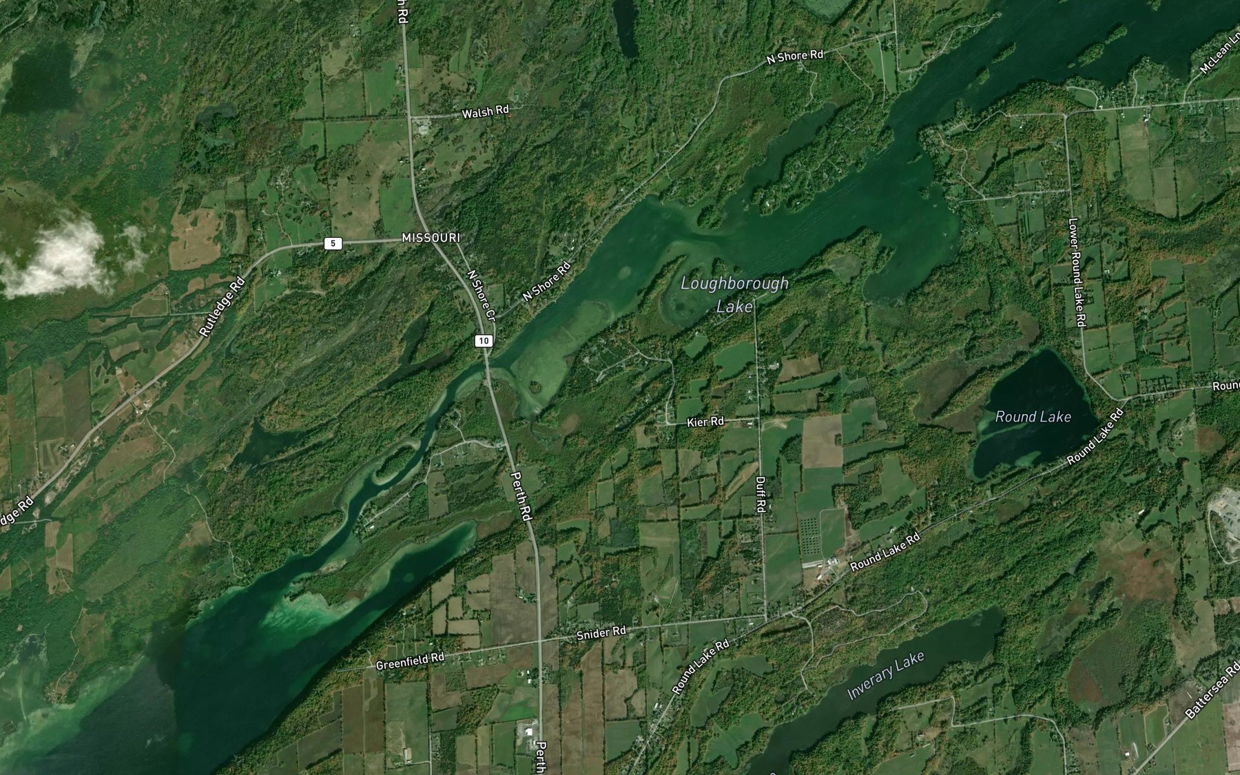 Satellite map of the Barrs Bay