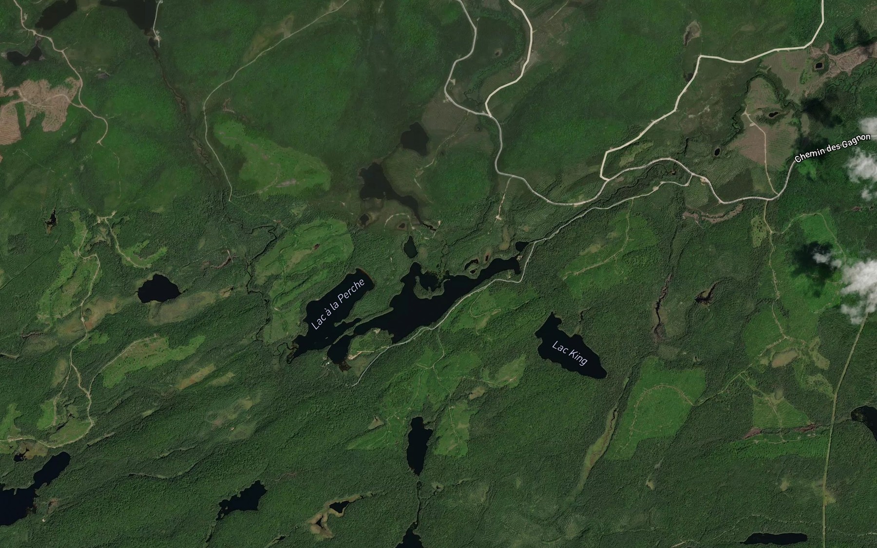 Satellite map of the Ruisseau des Aulnes