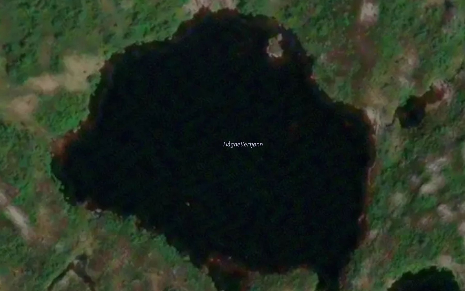 Satellite map of the Haghellertjonn
